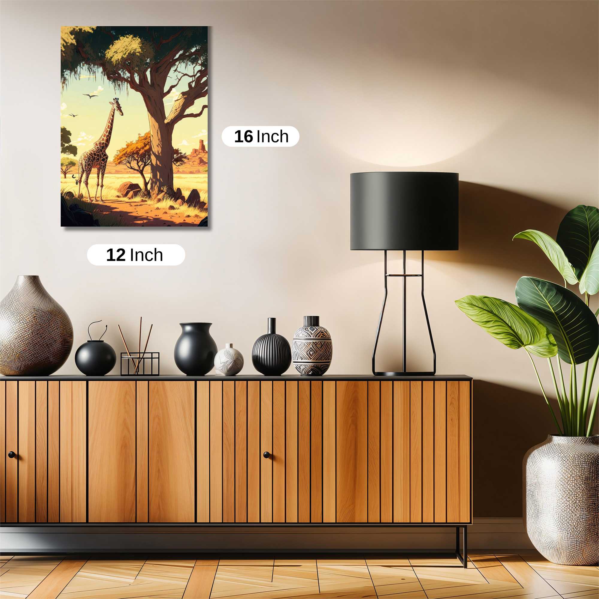 Giraffe Serenity Safe Wall Magnetic / M