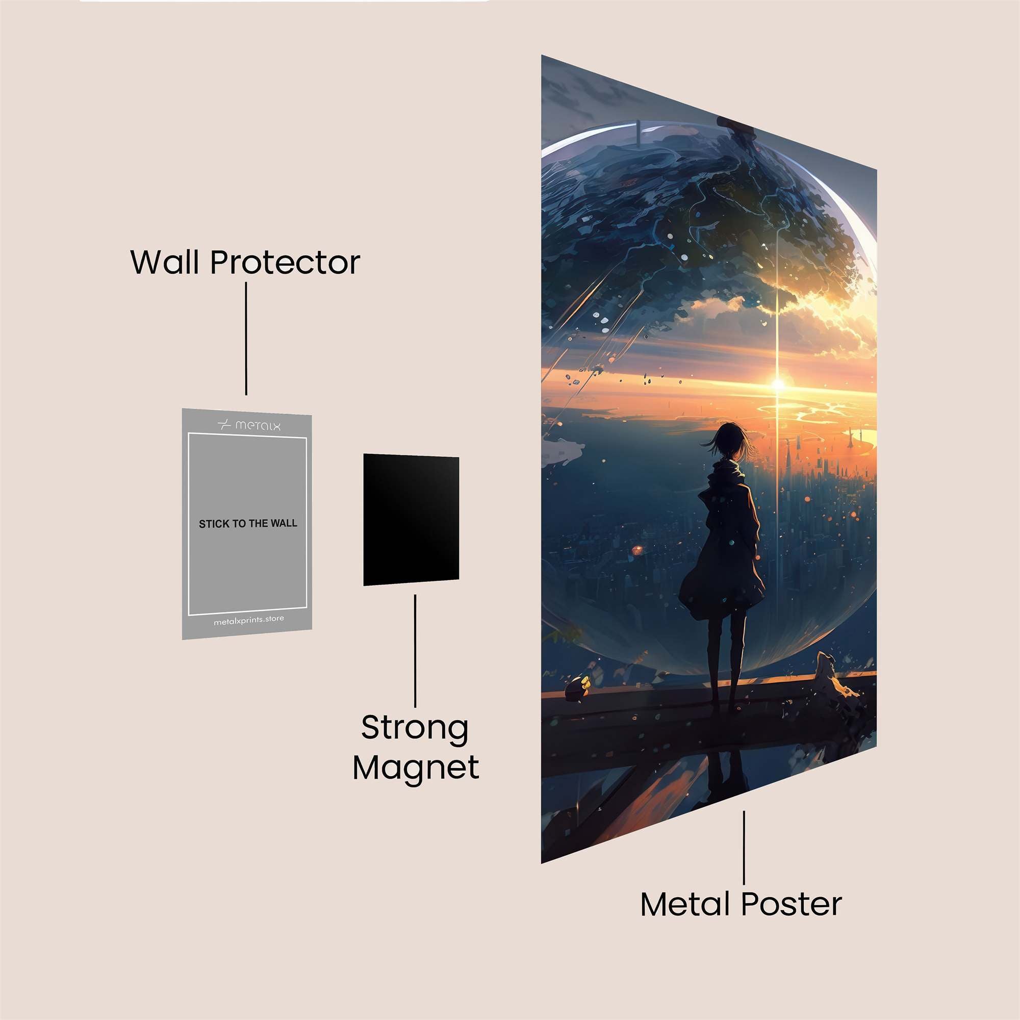 Earth Dream Safe Wall Magnetic / M