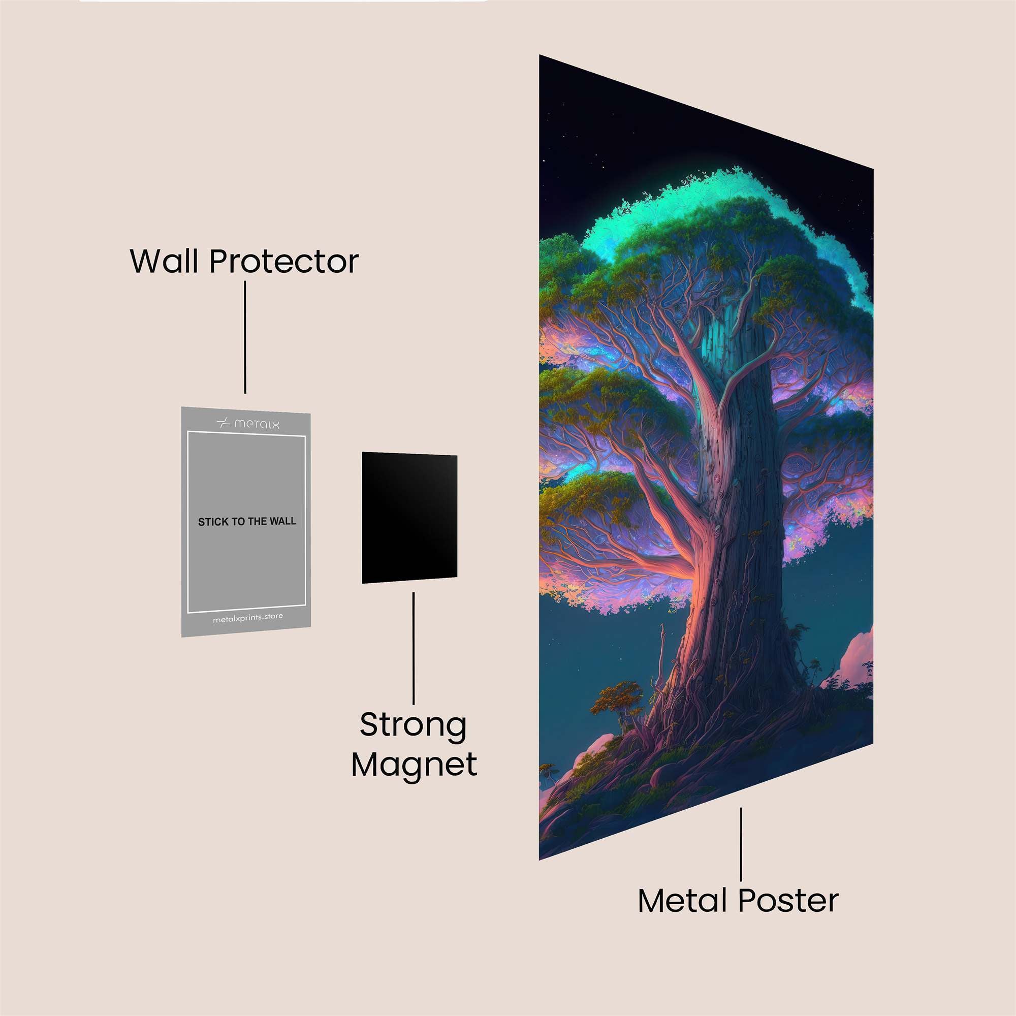 Luminous Serenity Safe Wall Magnetic / M