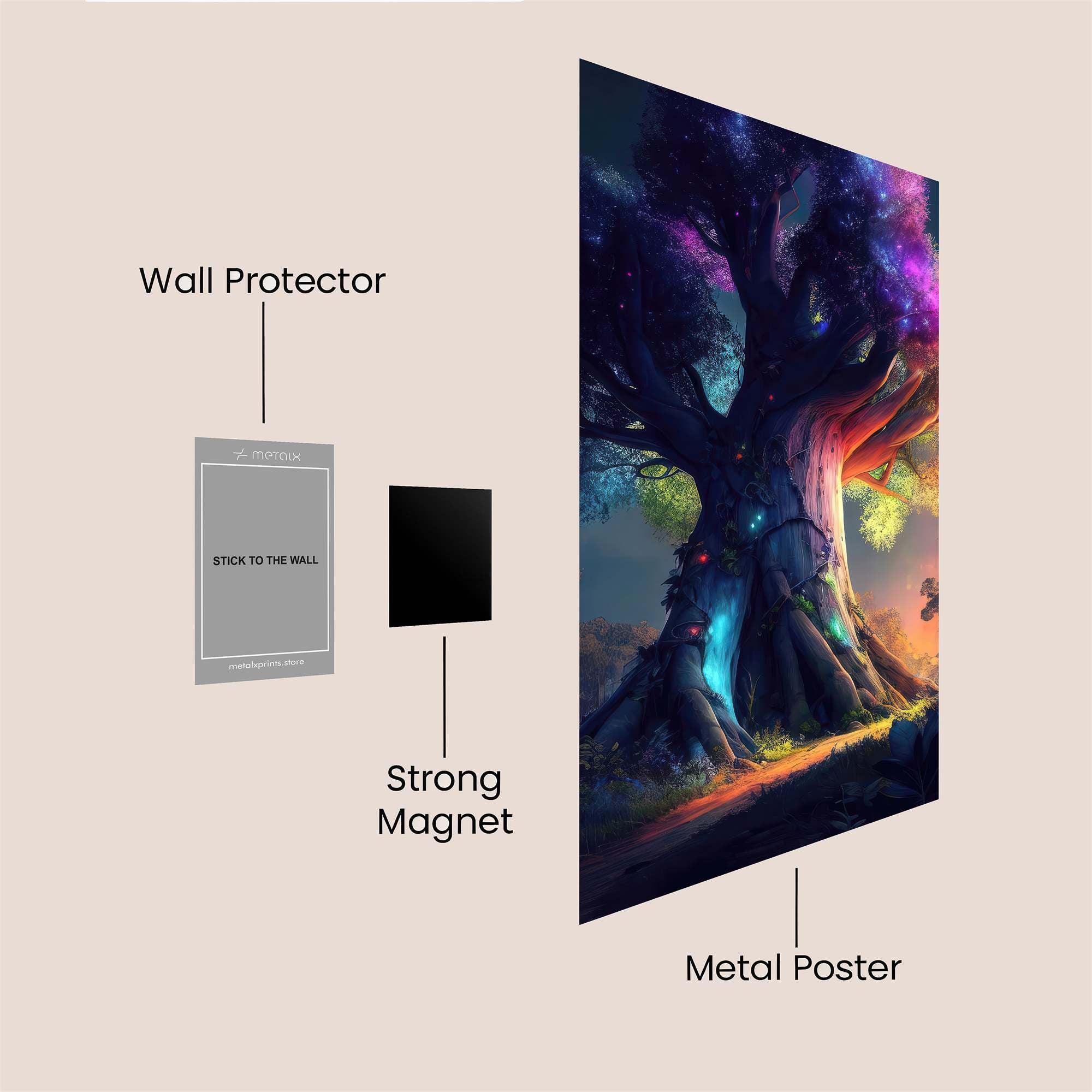 Celestial Whimsy Safe Wall Magnetic / M