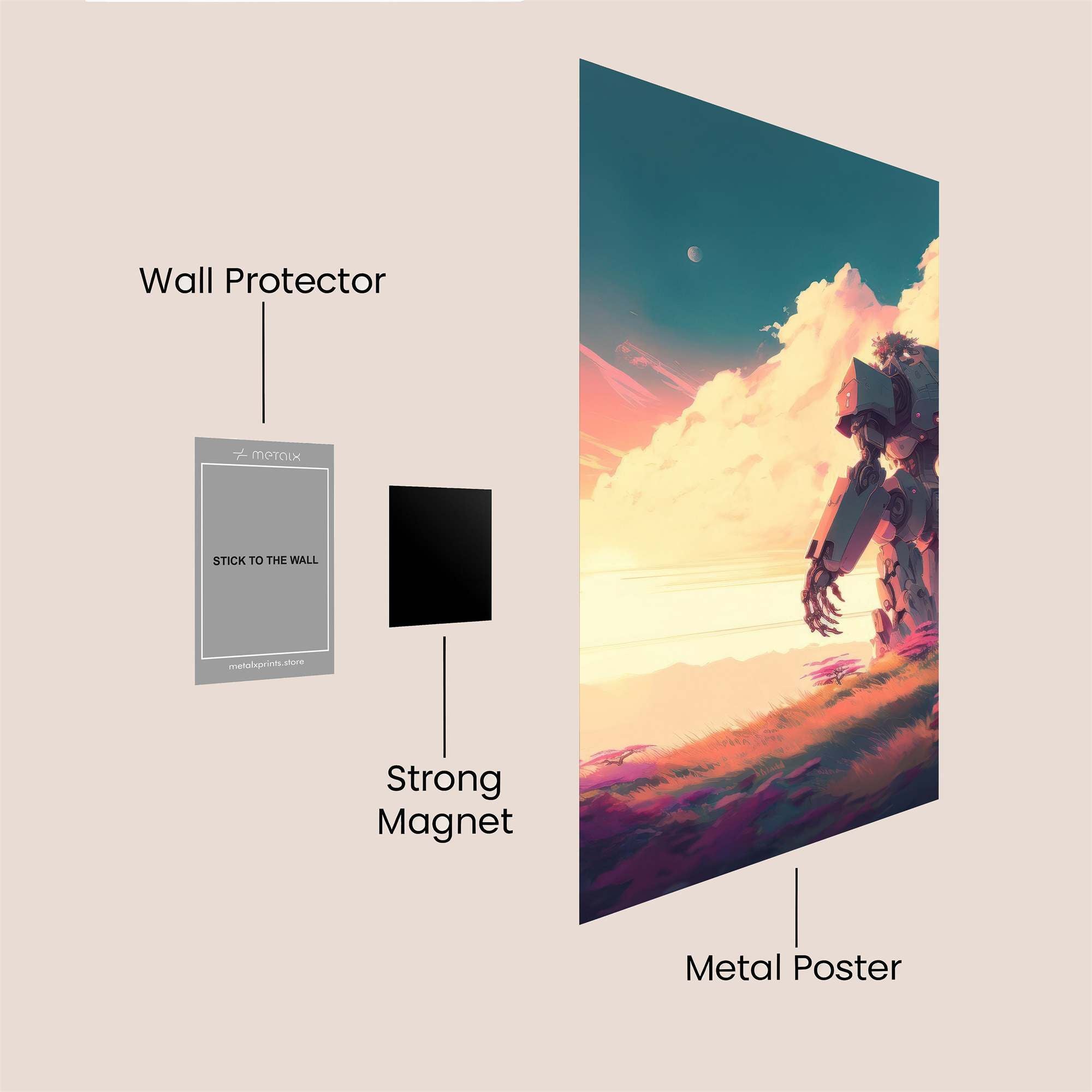 Robot Serenity Safe Wall Magnetic / M