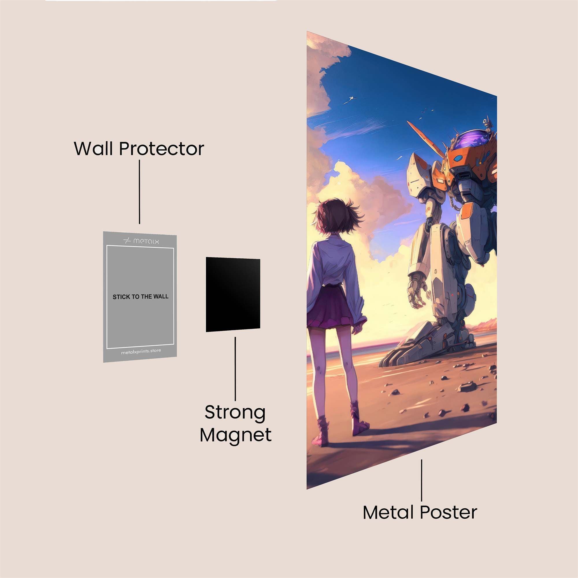 Gundam Serenity Safe Wall Magnetic / M