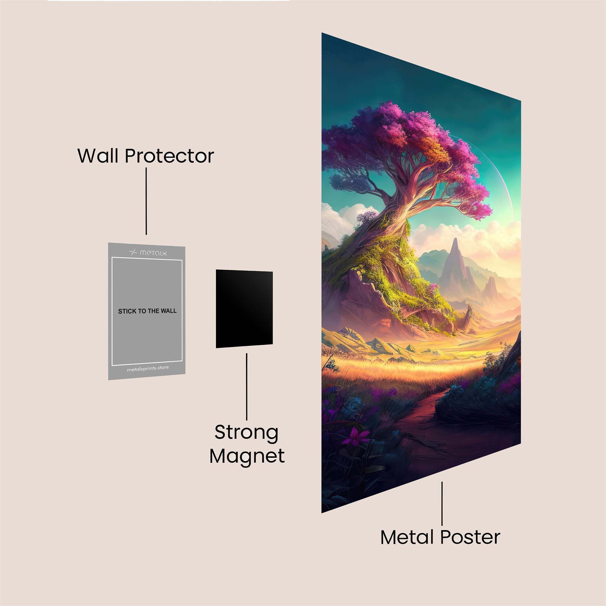 Dreamscape Serenity Safe Wall Magnetic / M