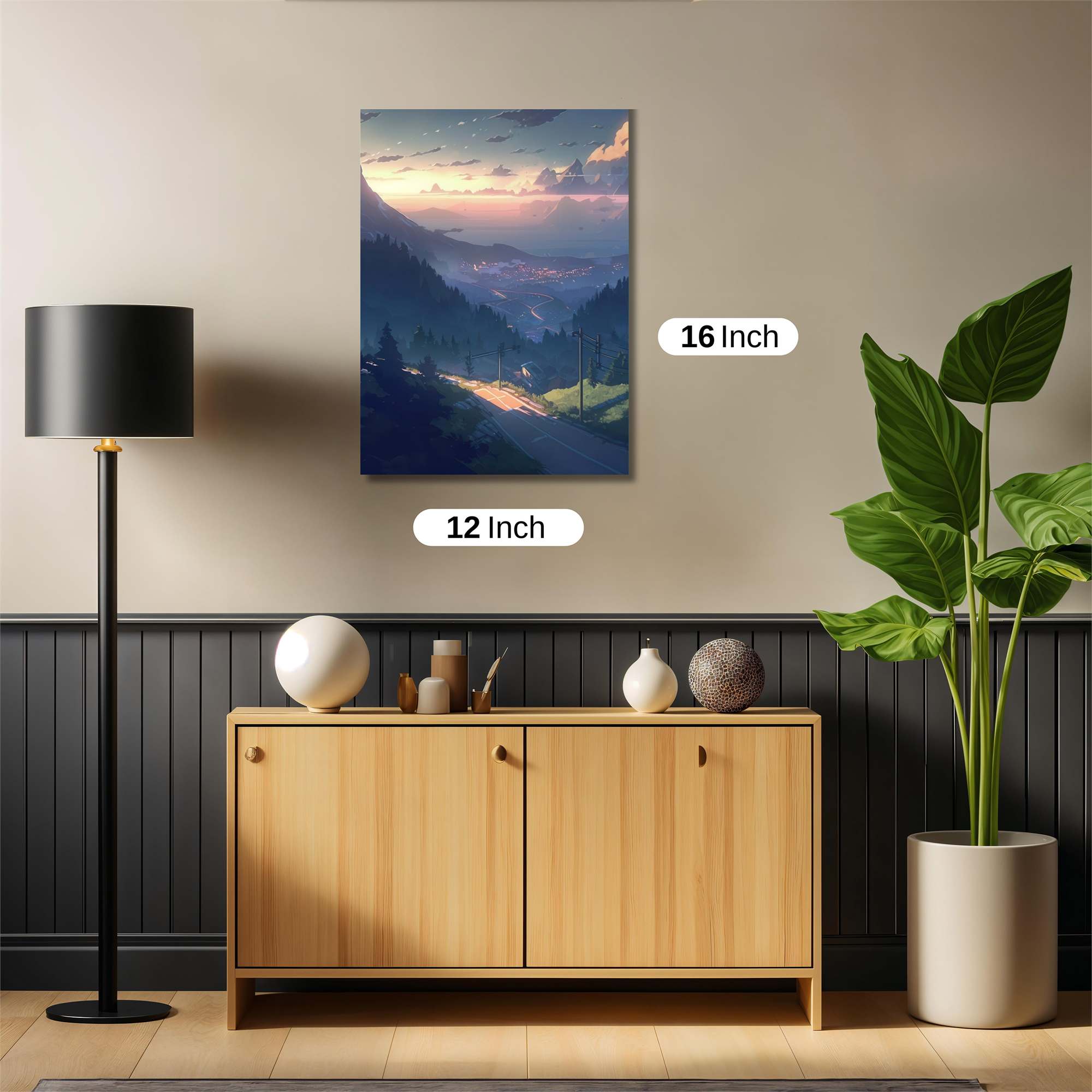 Sunset Serenity Safe Wall Magnetic / M