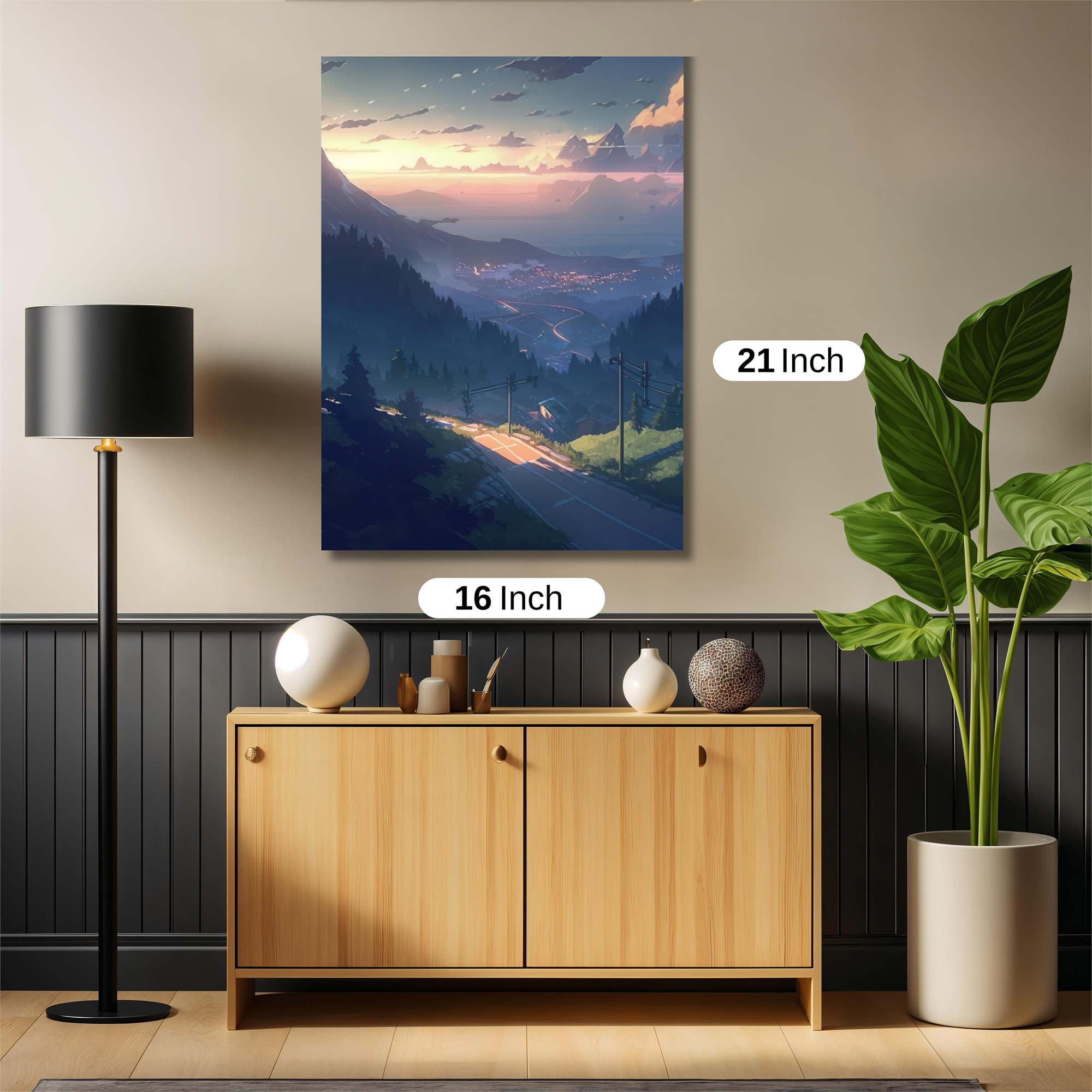 Sunset Serenity Safe Wall Magnetic / M