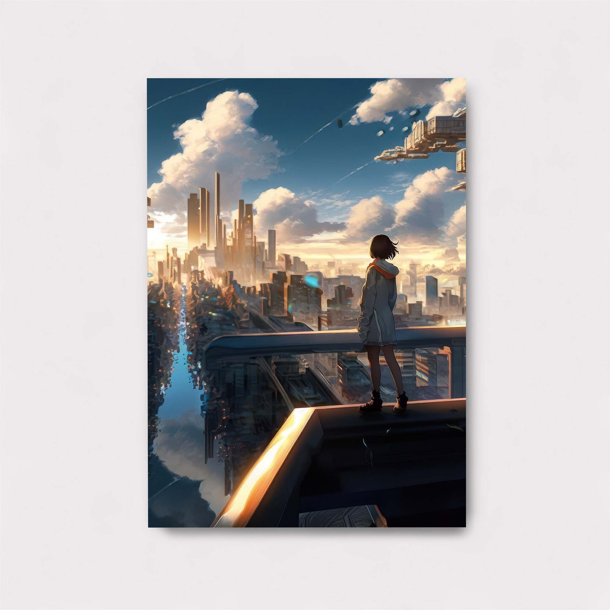 Cityscape Serenity Safe Wall Magnetic / M