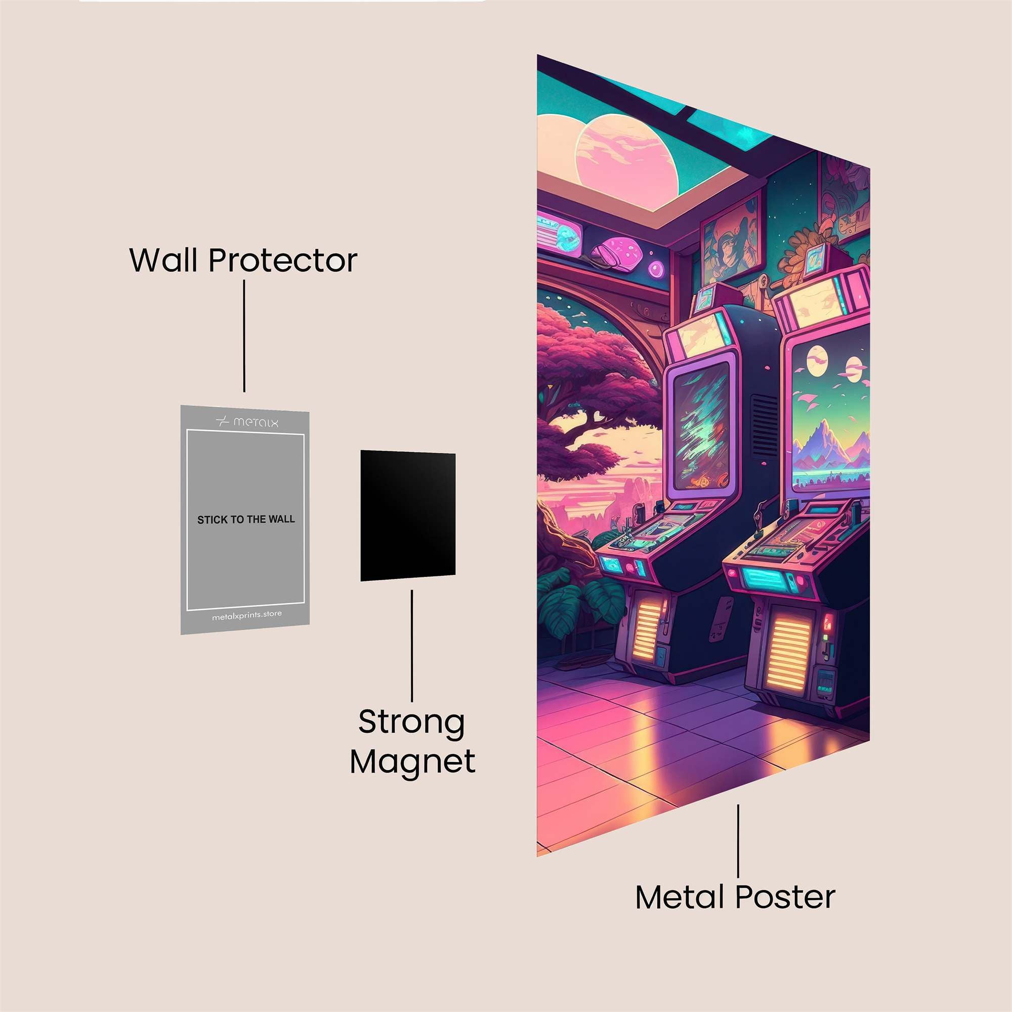 Arcade Dreamscape Safe Wall Magnetic / M