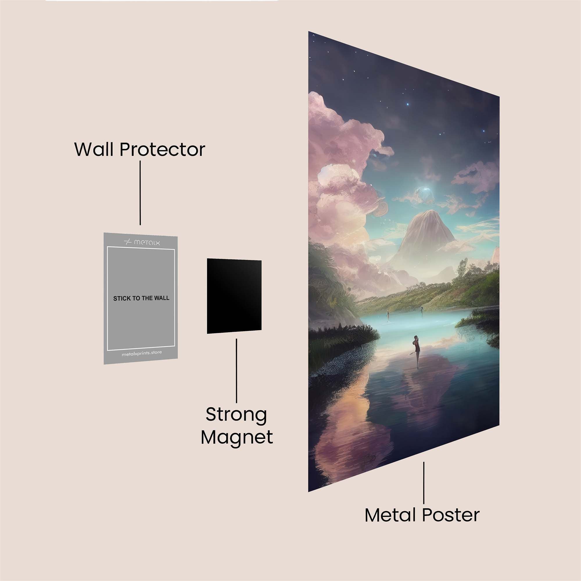 Mountain Serenity Safe Wall Magnetic / M