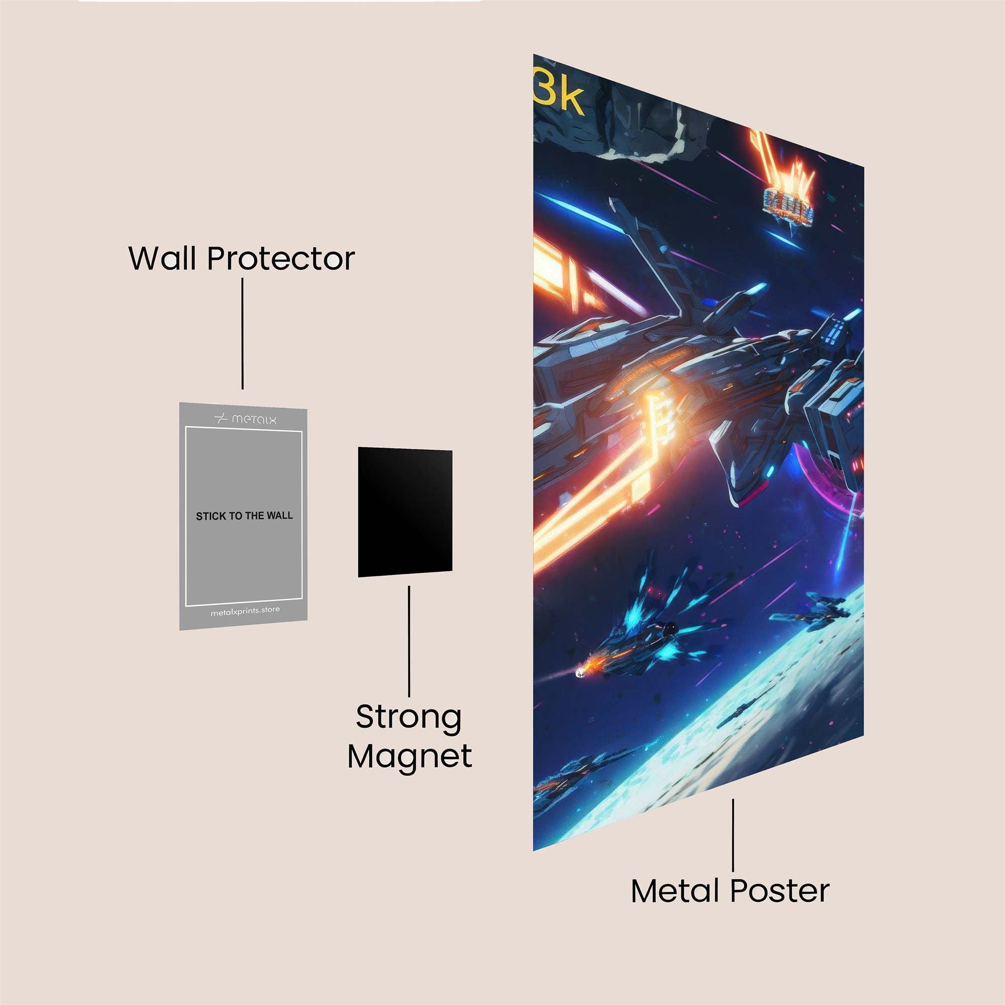 Galactic Frenzy Safe Wall Magnetic / M