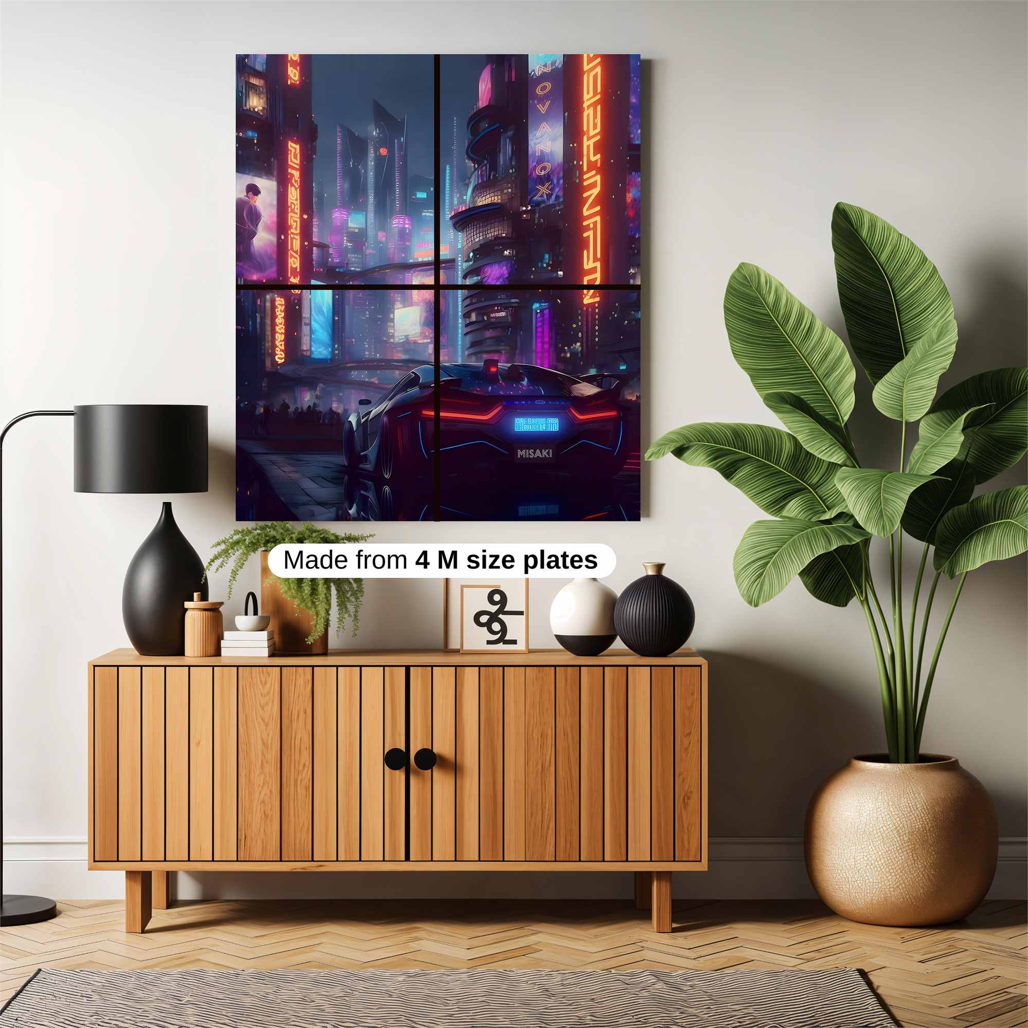 Neon Pulse Safe Wall Magnetic / M