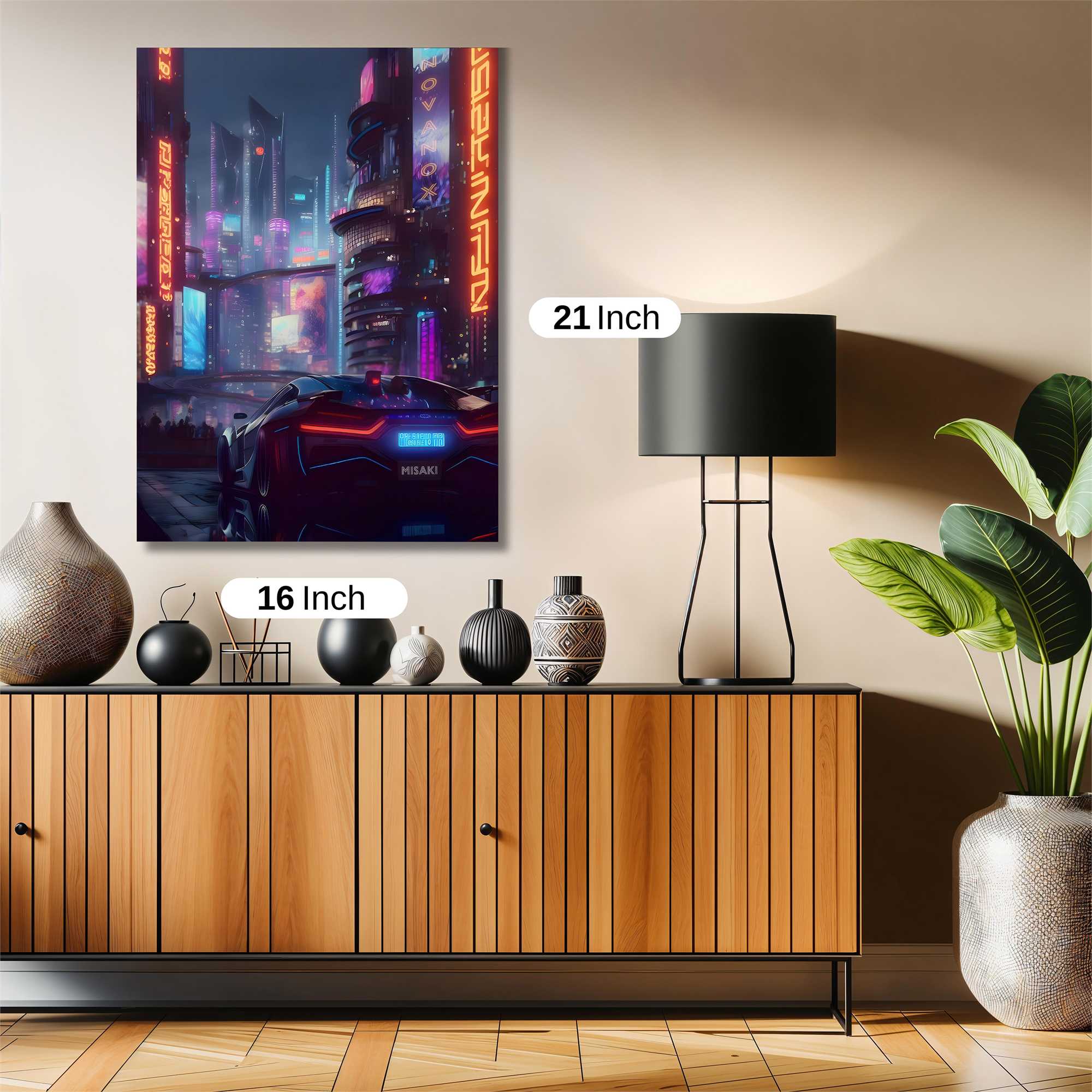 Neon Pulse Safe Wall Magnetic / M