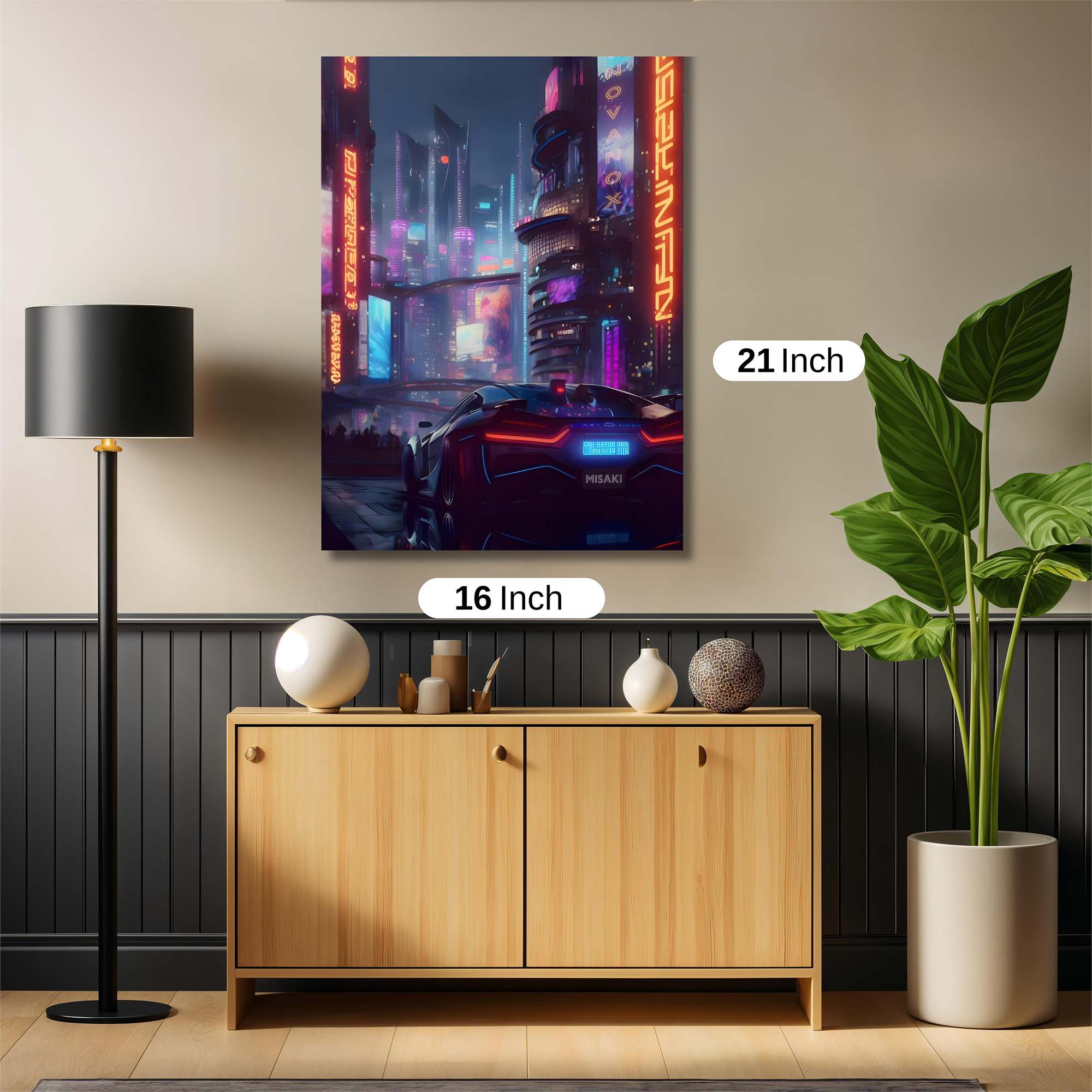 Neon Pulse Safe Wall Magnetic / M