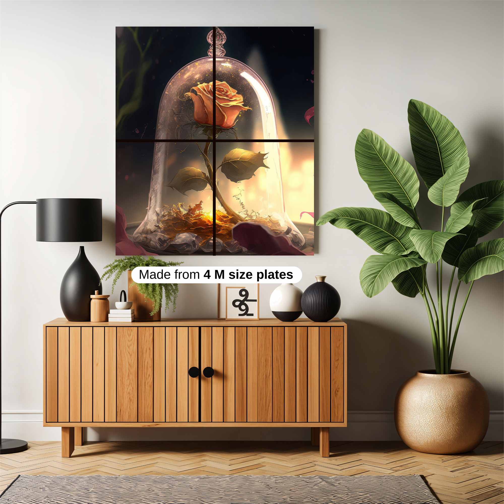 Enchanted Rose Safe Wall Magnetic / M