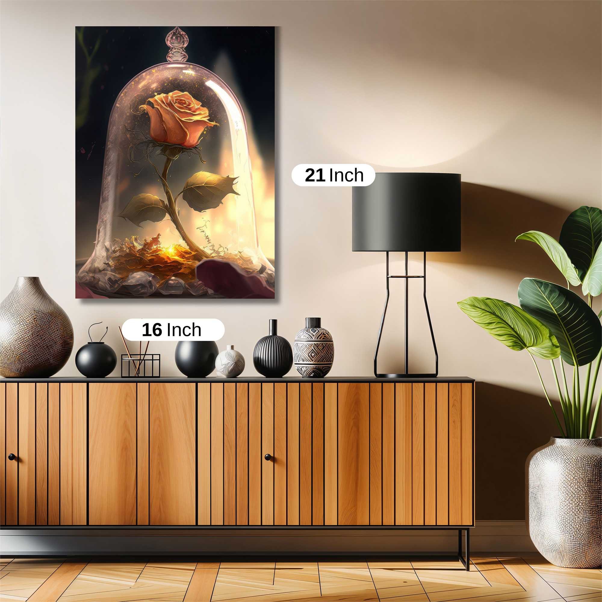 Enchanted Rose Safe Wall Magnetic / M