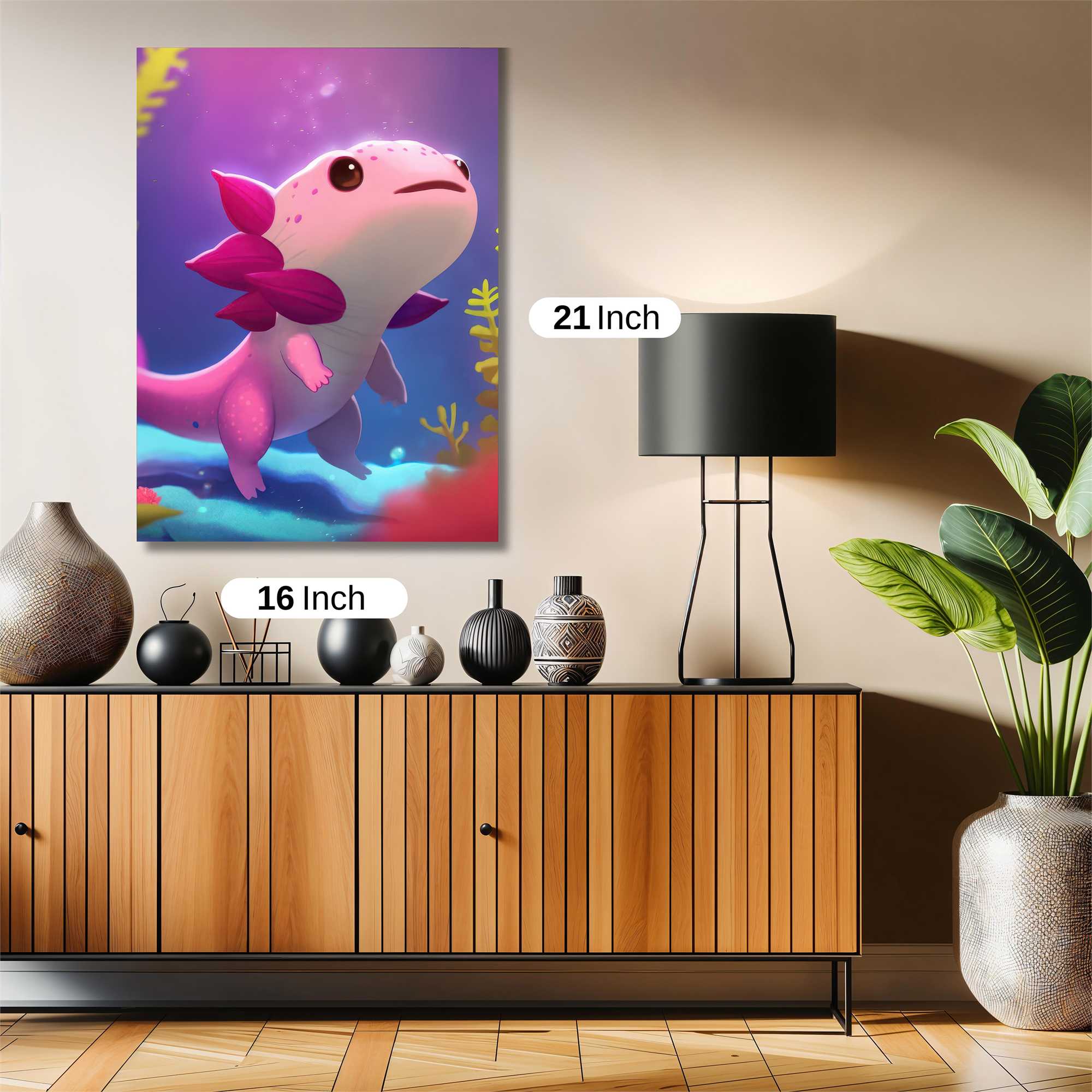 Axolotl Bliss Safe Wall Magnetic / M