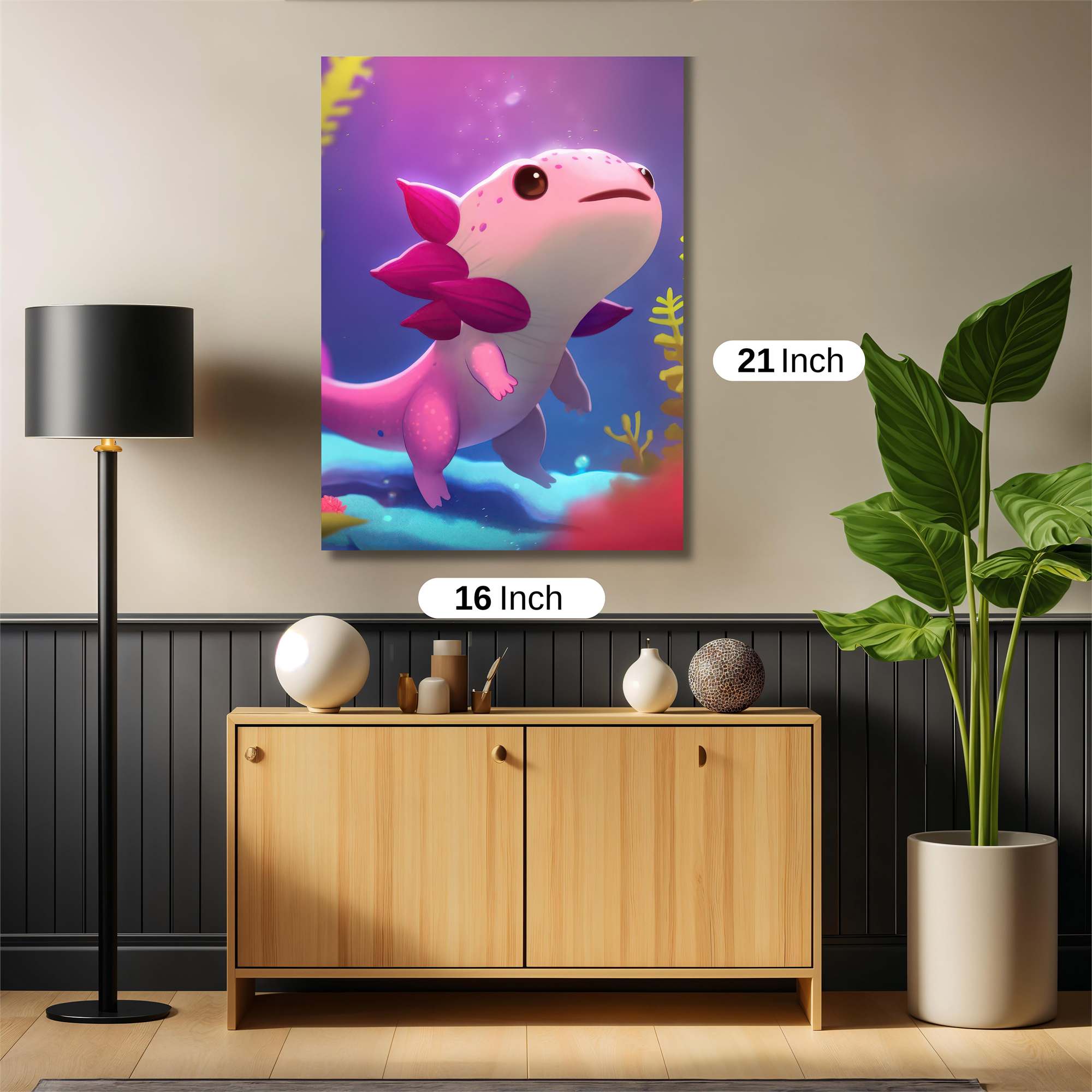 Axolotl Bliss Safe Wall Magnetic / M