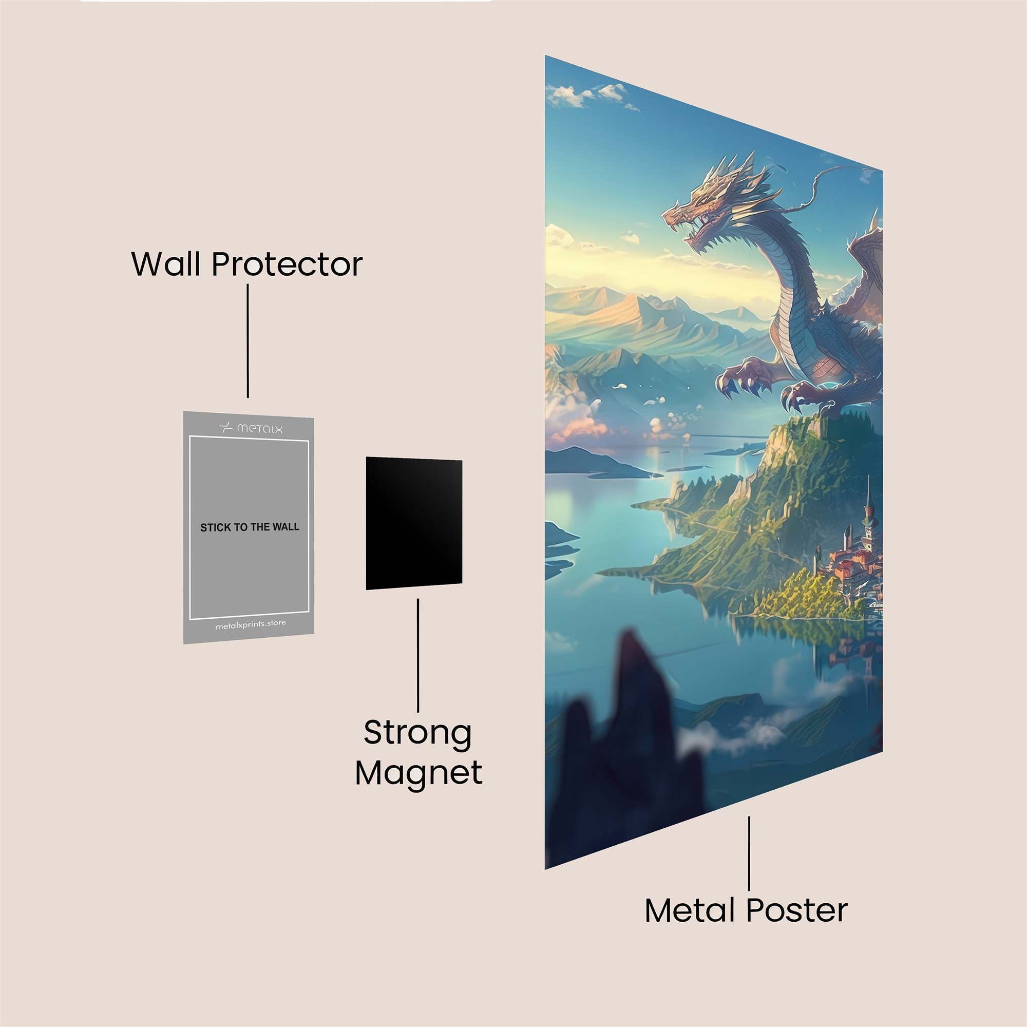 Dragon Serenity Safe Wall Magnetic / M