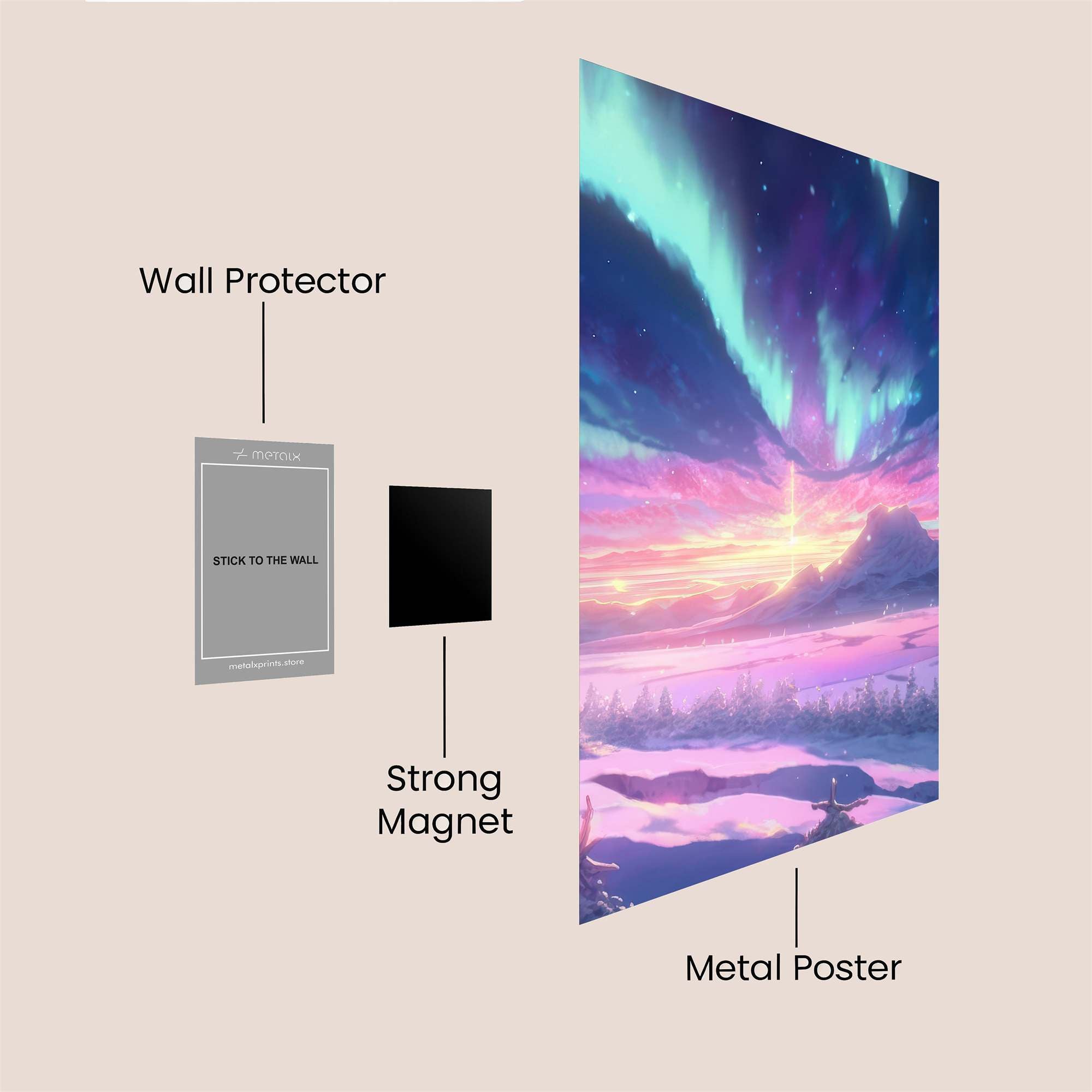 Aurora Dream Safe Wall Magnetic / M