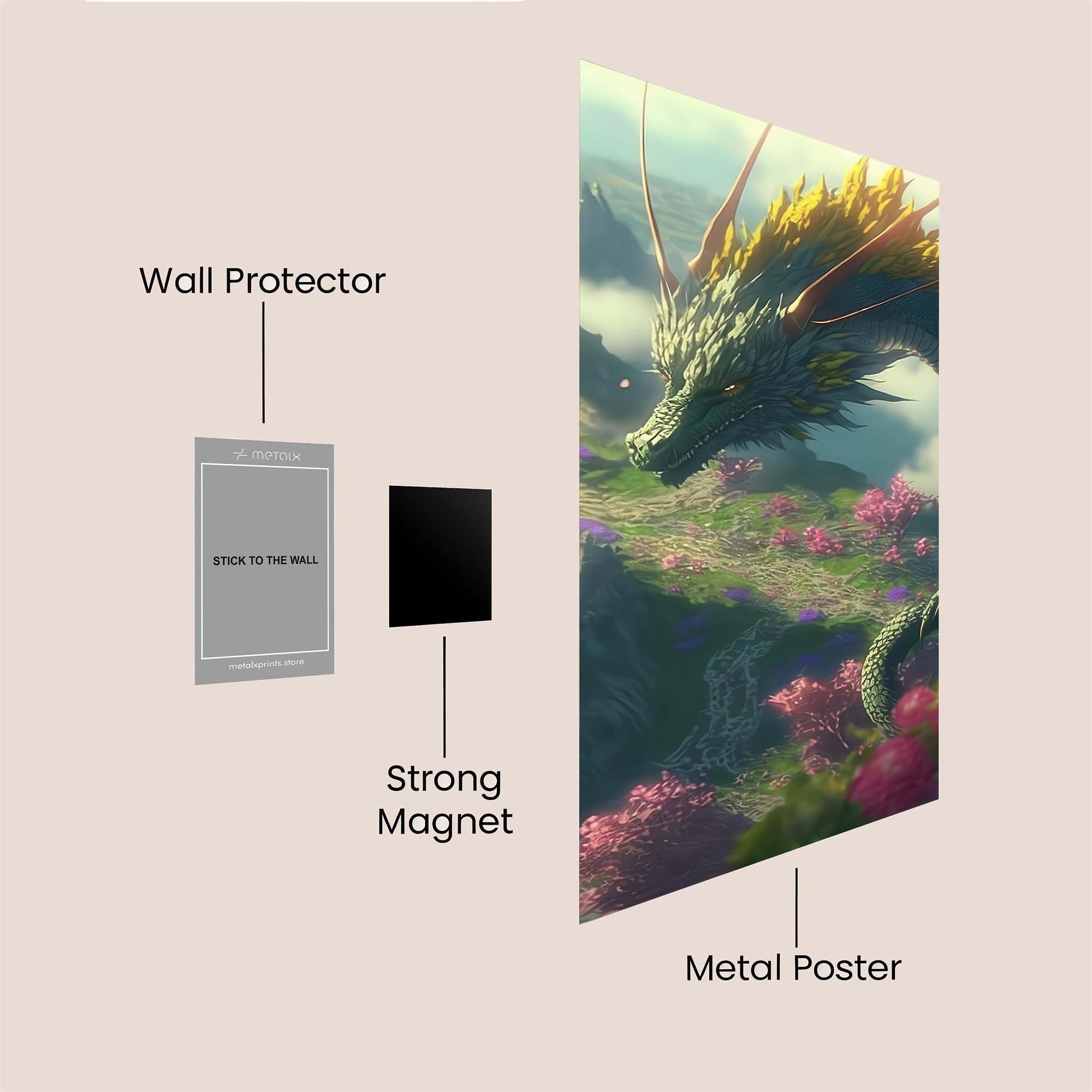 Dragon Serenity Safe Wall Magnetic / M