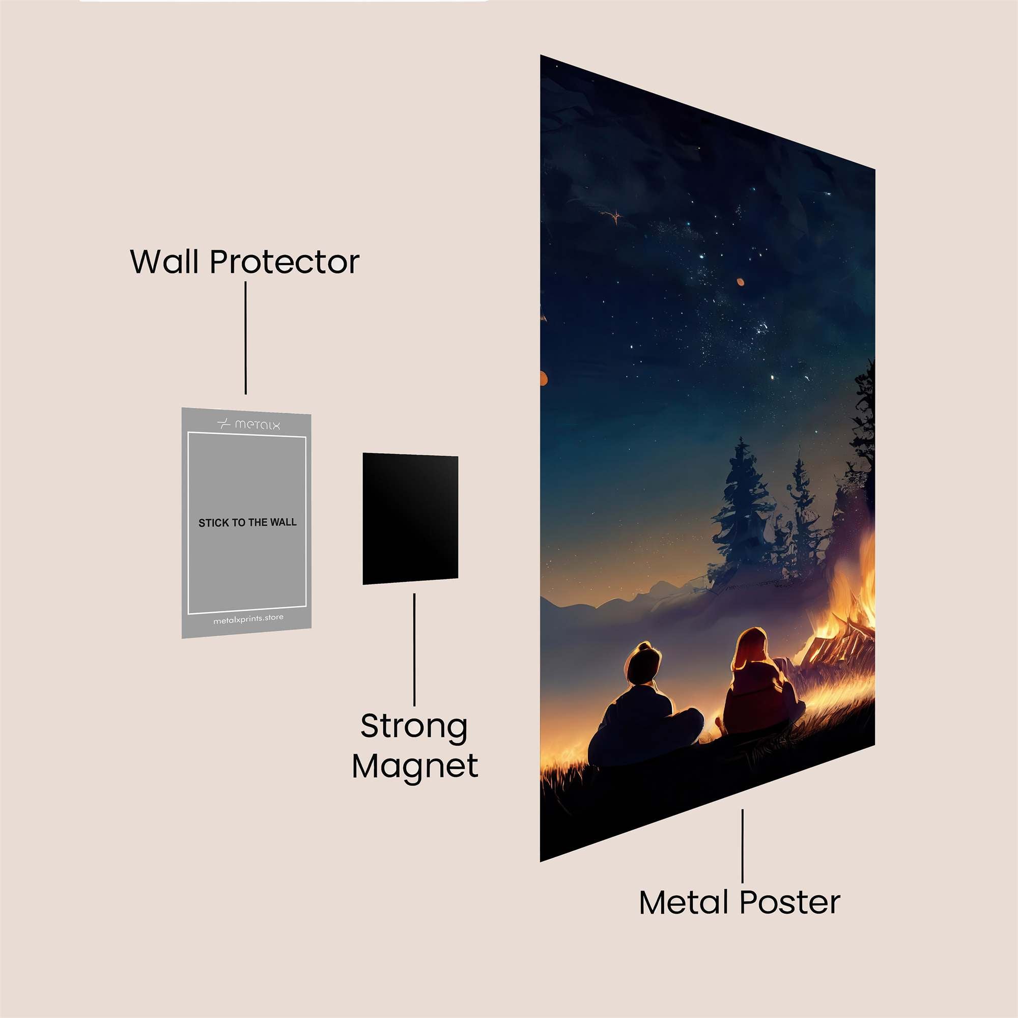 Stargazer Serenity Safe Wall Magnetic / M