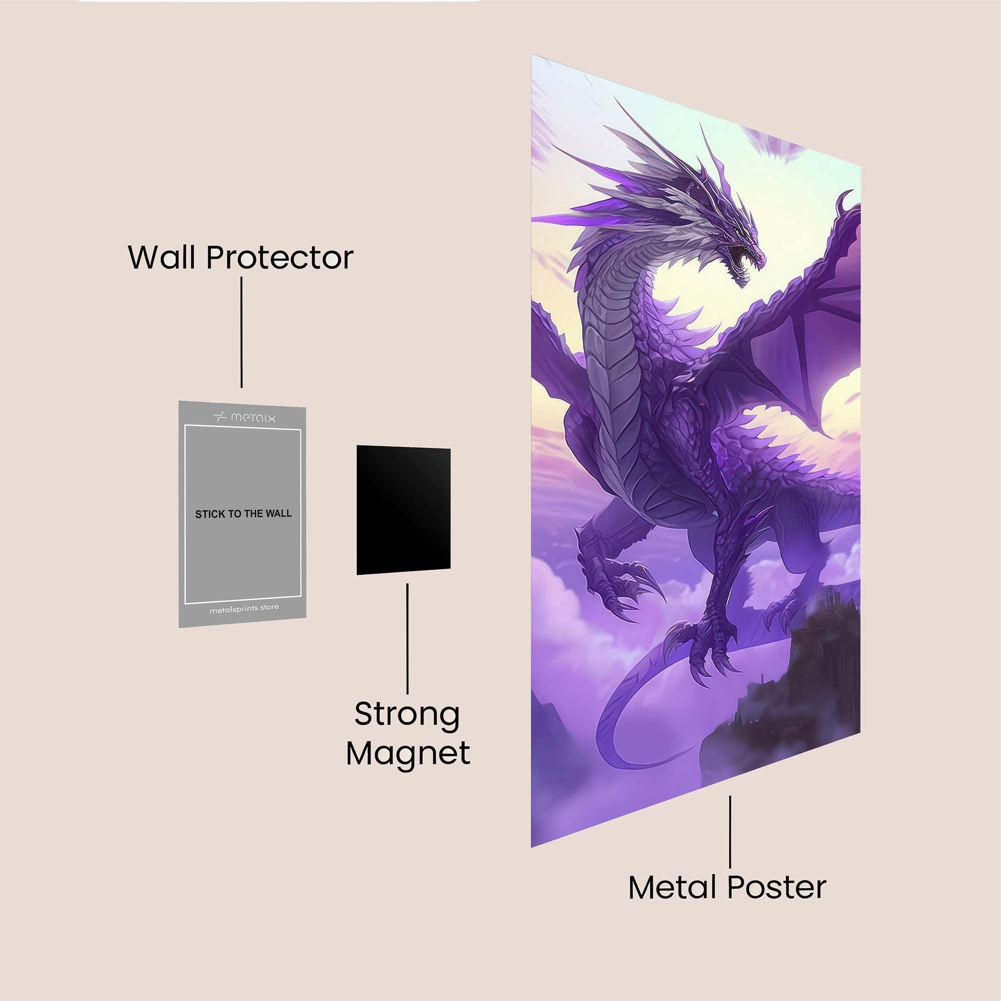 Dragon Serenity Safe Wall Magnetic / M