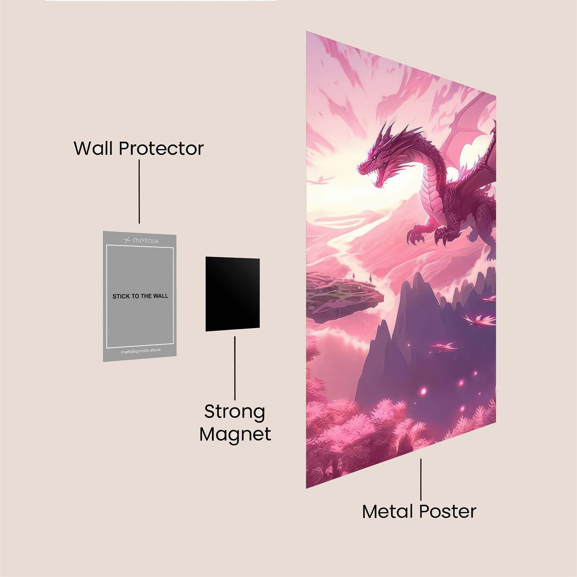 Dragon Serenity Safe Wall Magnetic / M