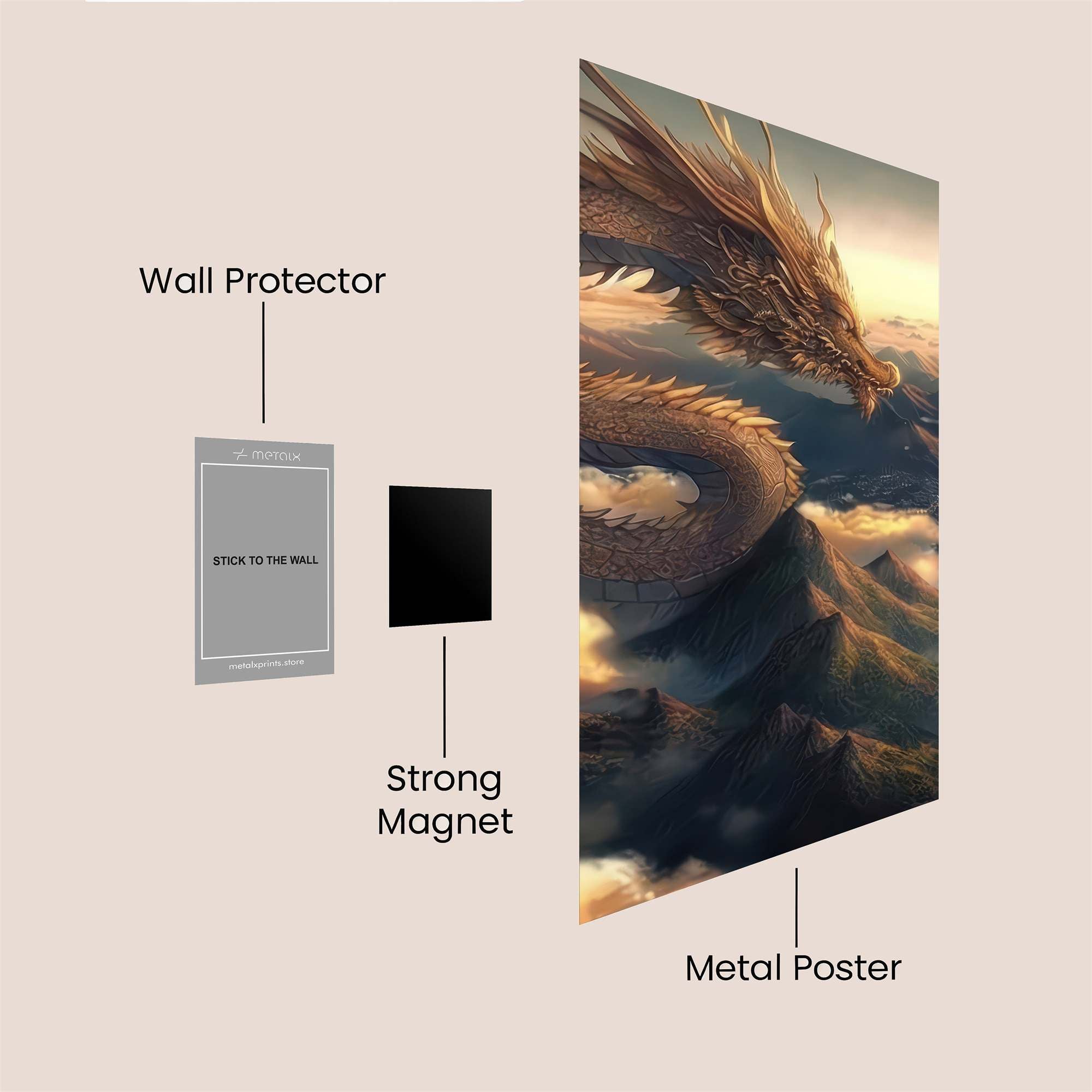 Dragon Serenity Safe Wall Magnetic / M