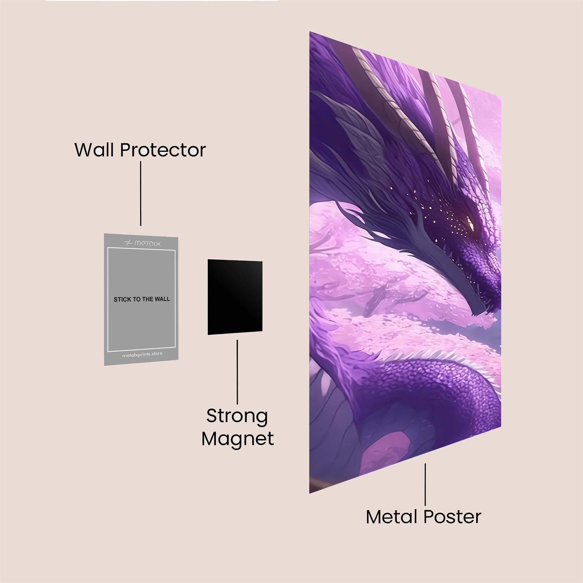 Dragon Serenity Safe Wall Magnetic / M