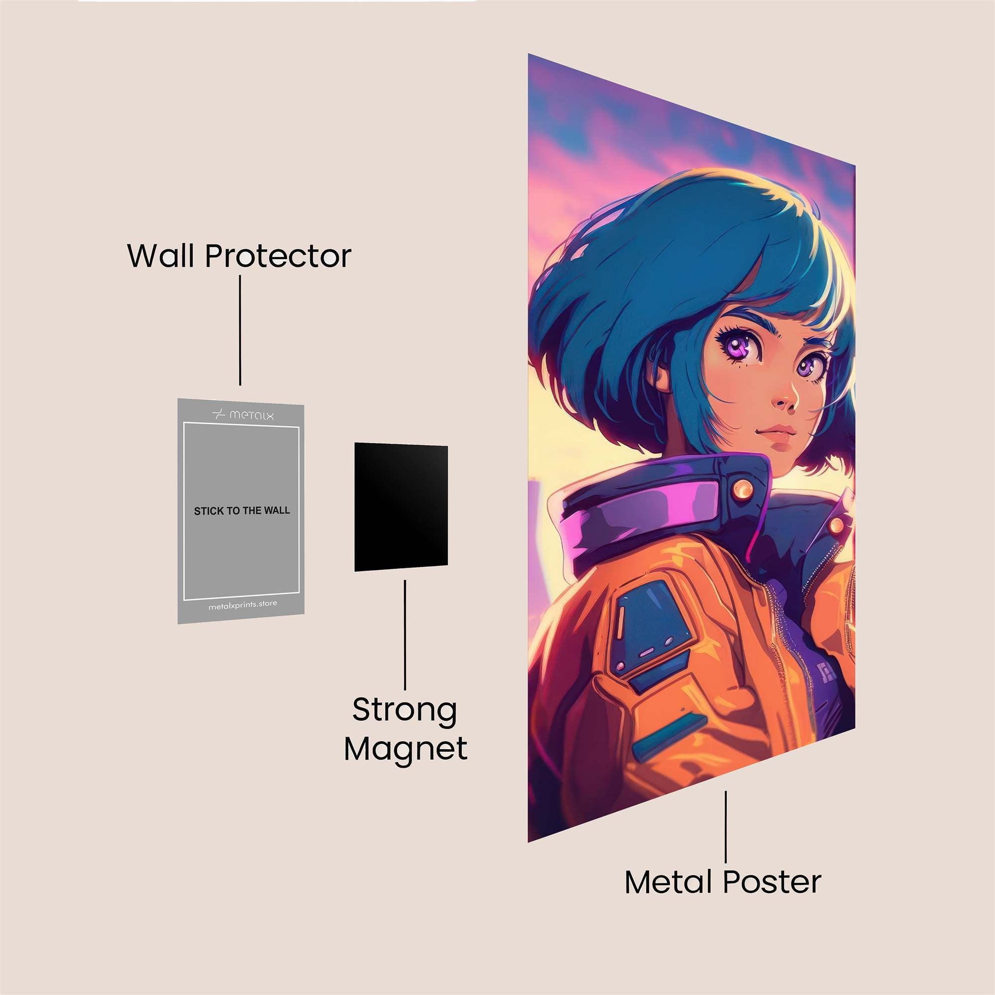 Neon Dreamer Safe Wall Magnetic / M