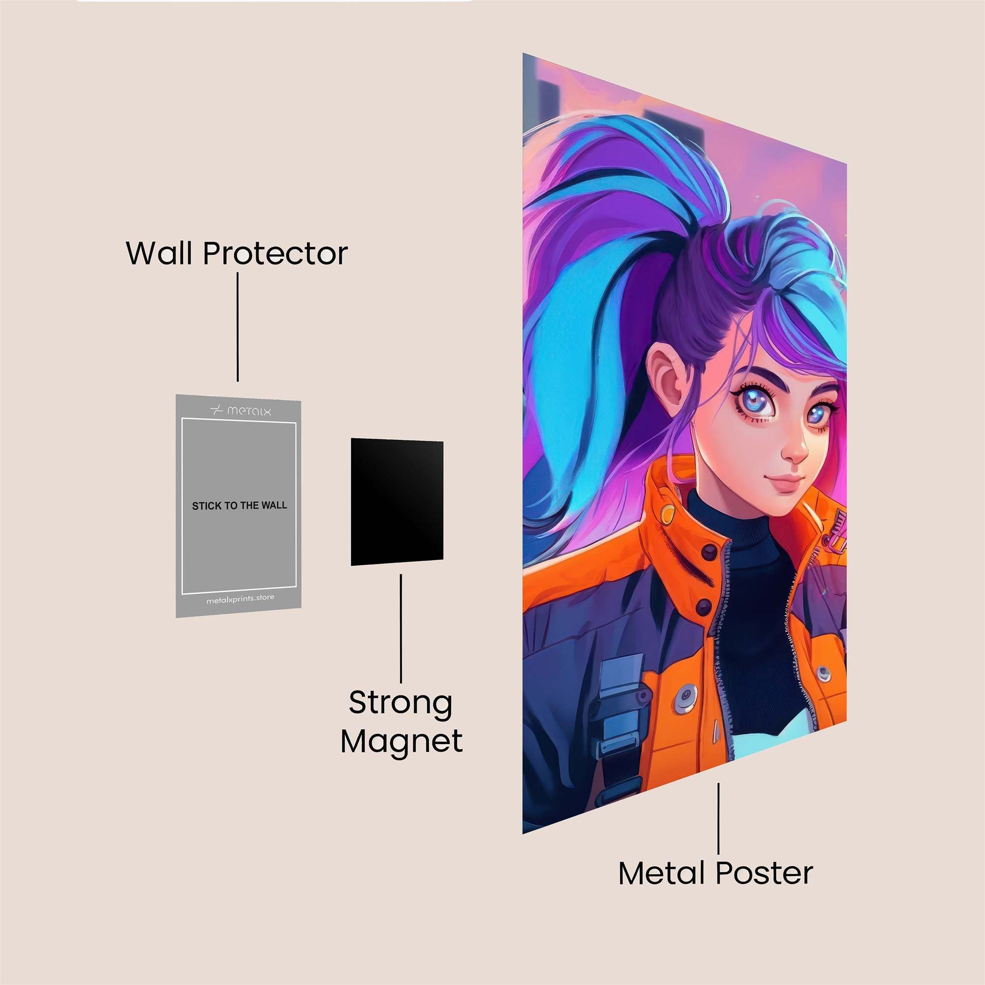 Neon Maverick Safe Wall Magnetic / M