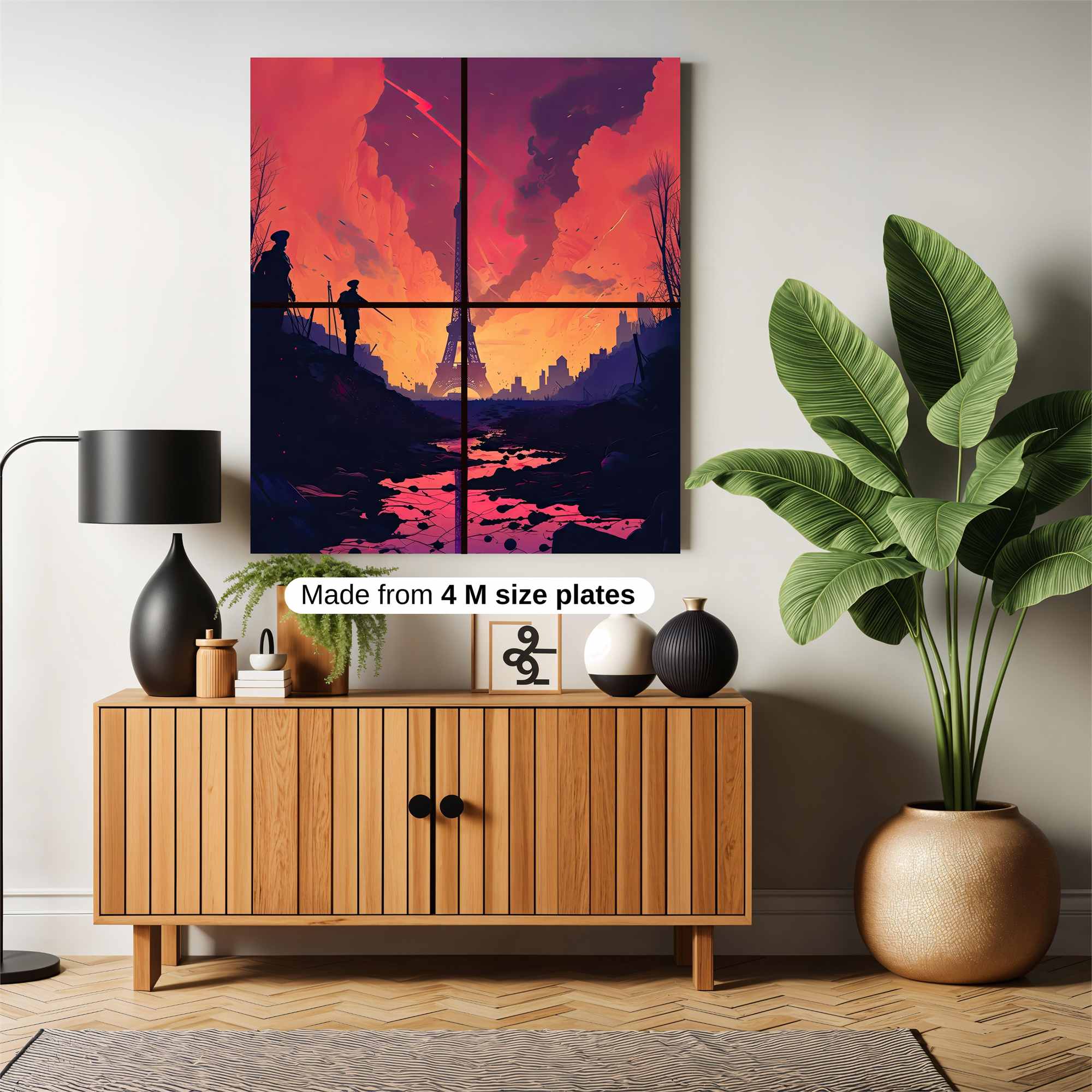 Eiffel Apocalypse Safe Wall Magnetic / M