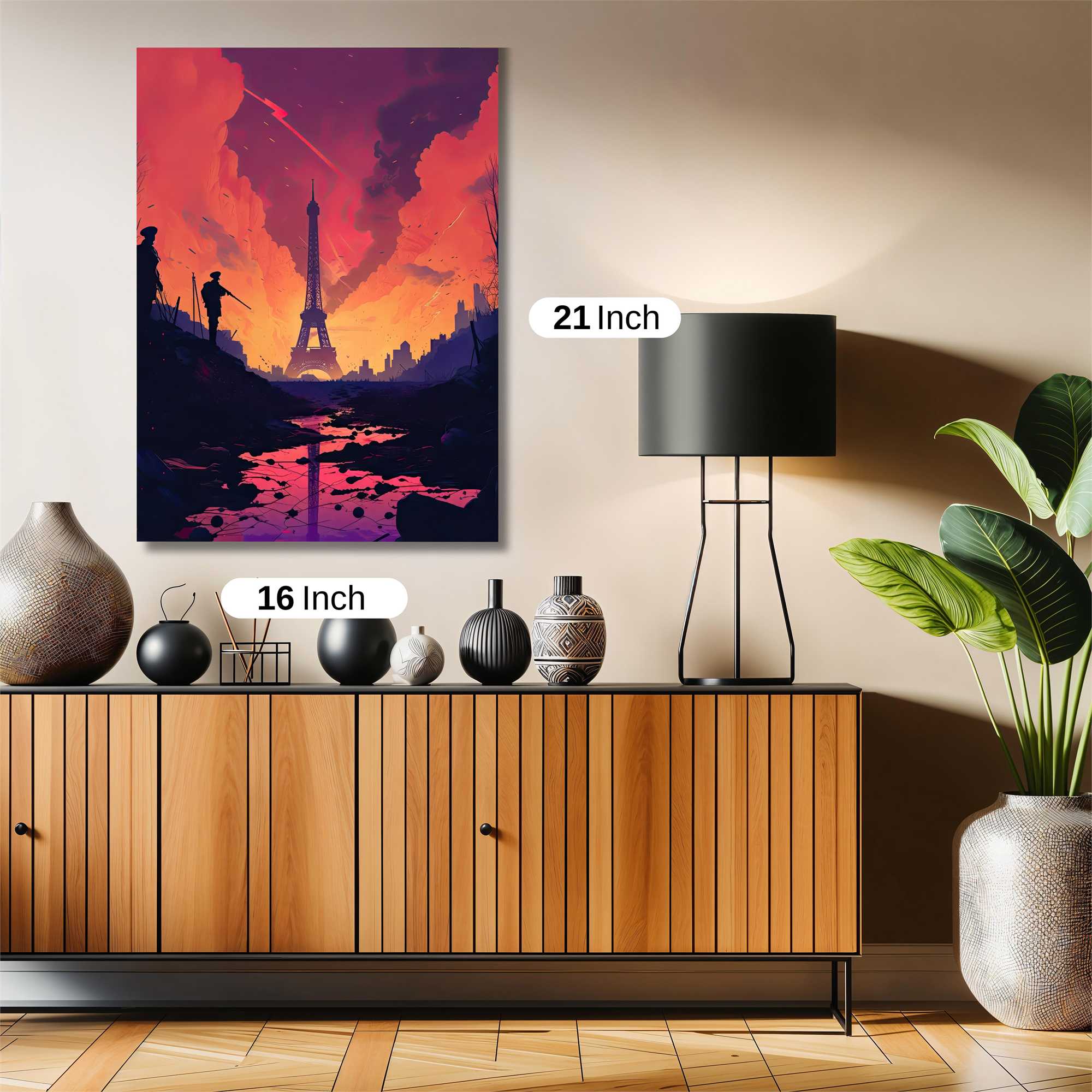 Eiffel Apocalypse Safe Wall Magnetic / M