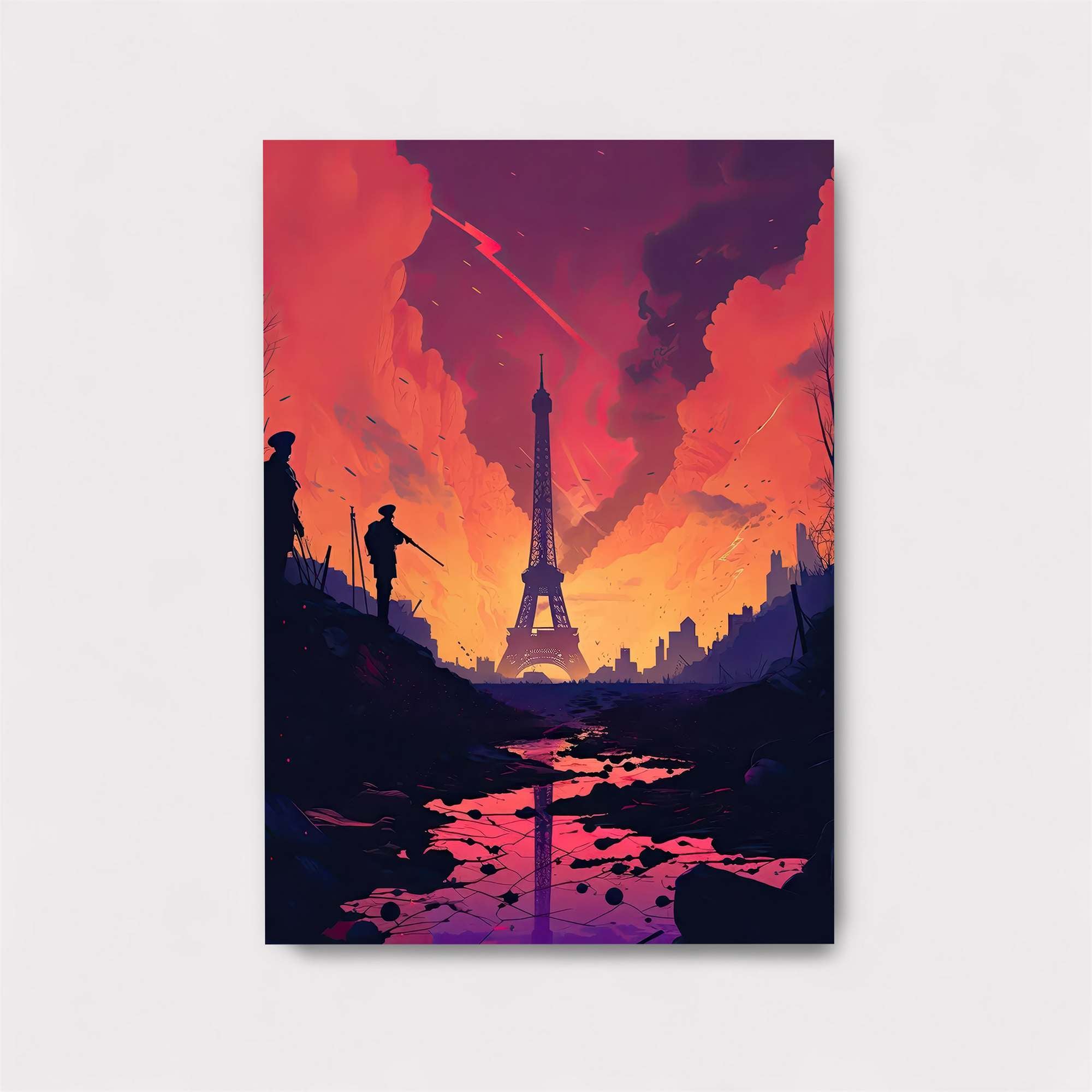 Eiffel Apocalypse Safe Wall Magnetic / M