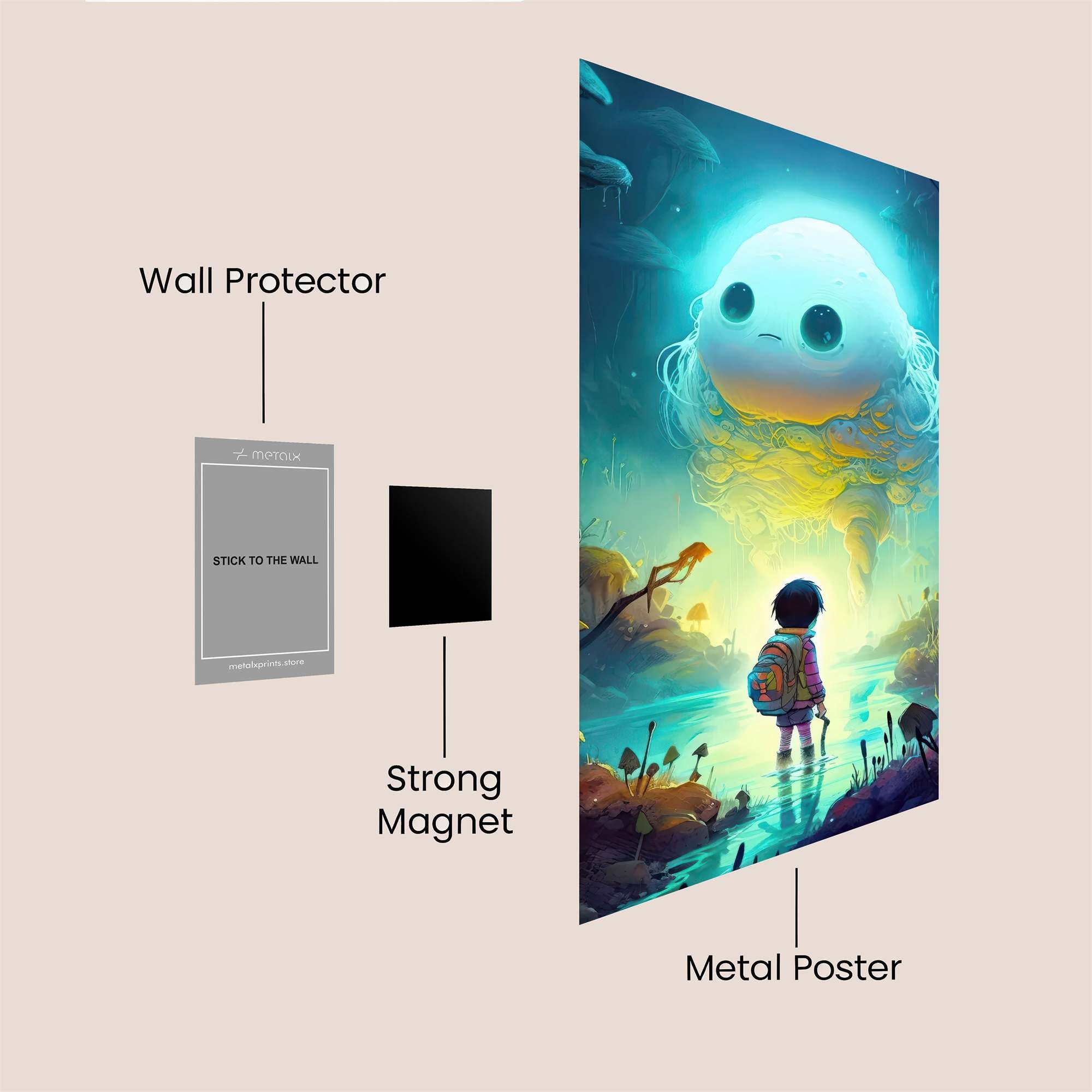 Ghostly Wonder Safe Wall Magnetic / M