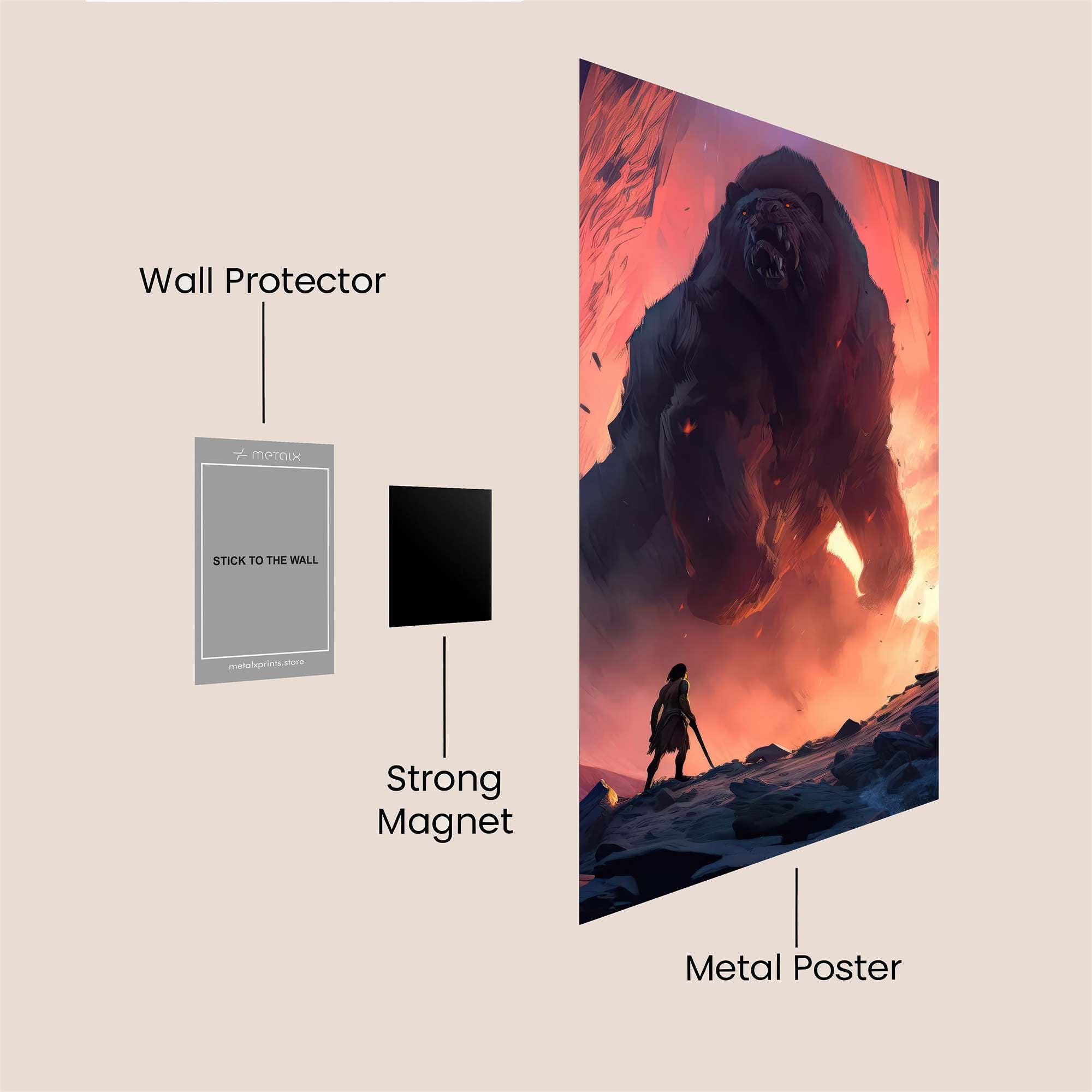 King Menace Safe Wall Magnetic / M