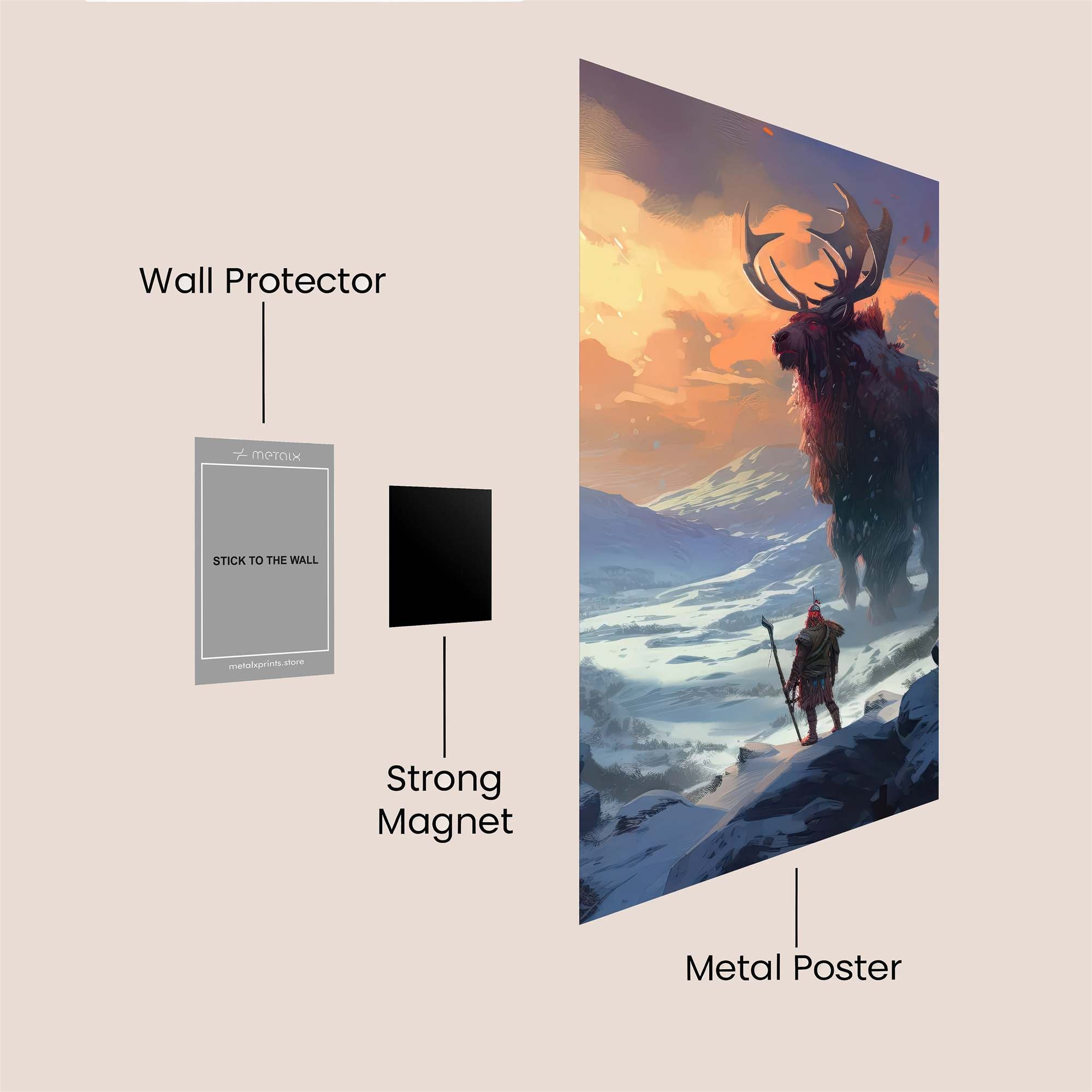 Moose Majestic Safe Wall Magnetic / M