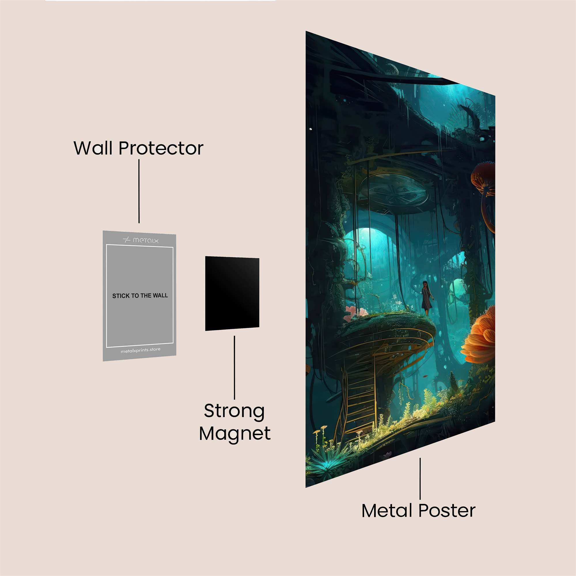 Neon Abyss Safe Wall Magnetic / M