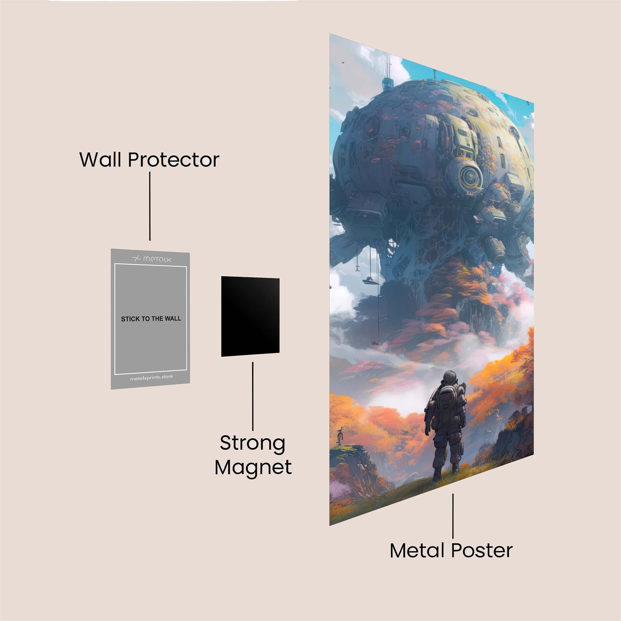Sphere Ascend Safe Wall Magnetic / M