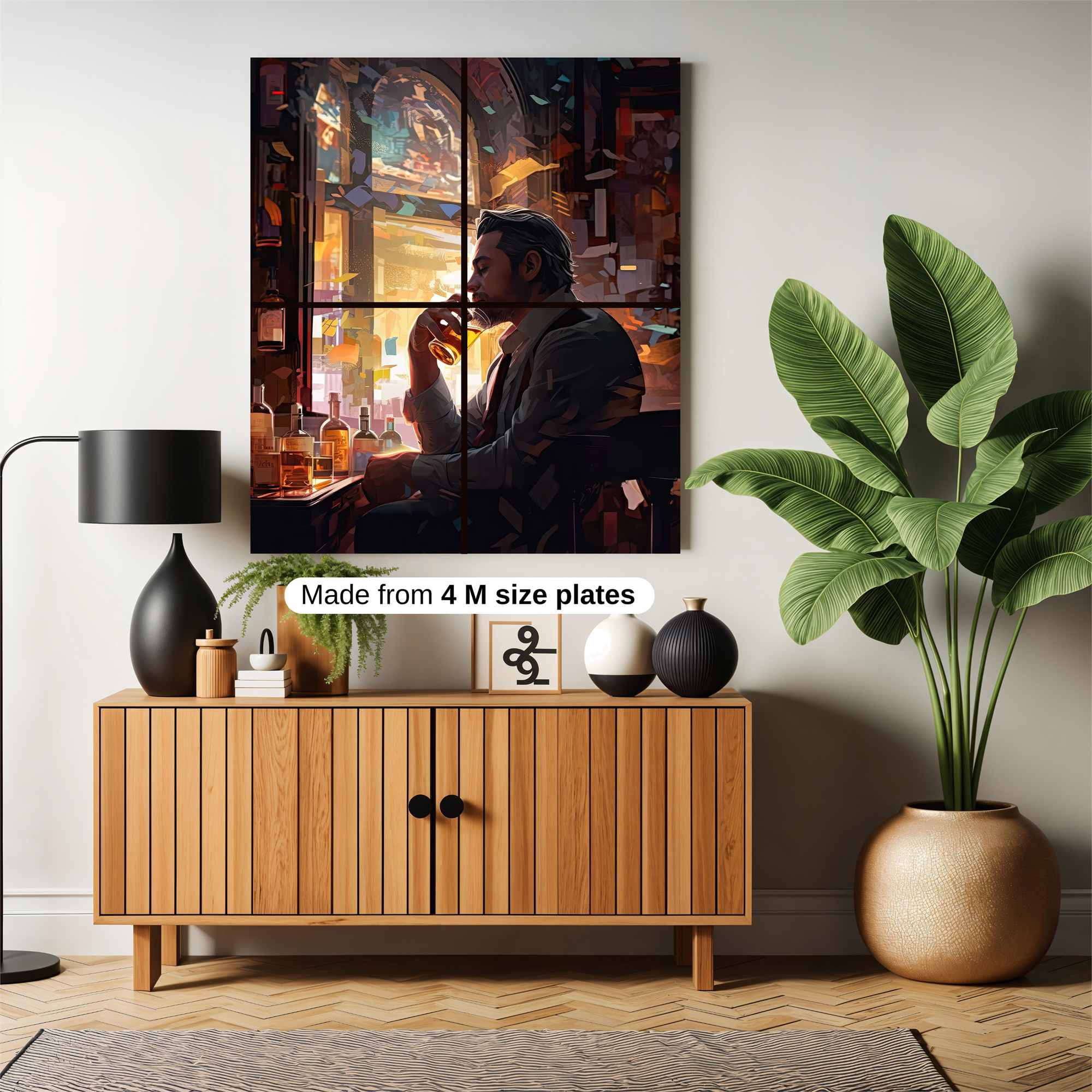 Whiskey Solitude Safe Wall Magnetic / M