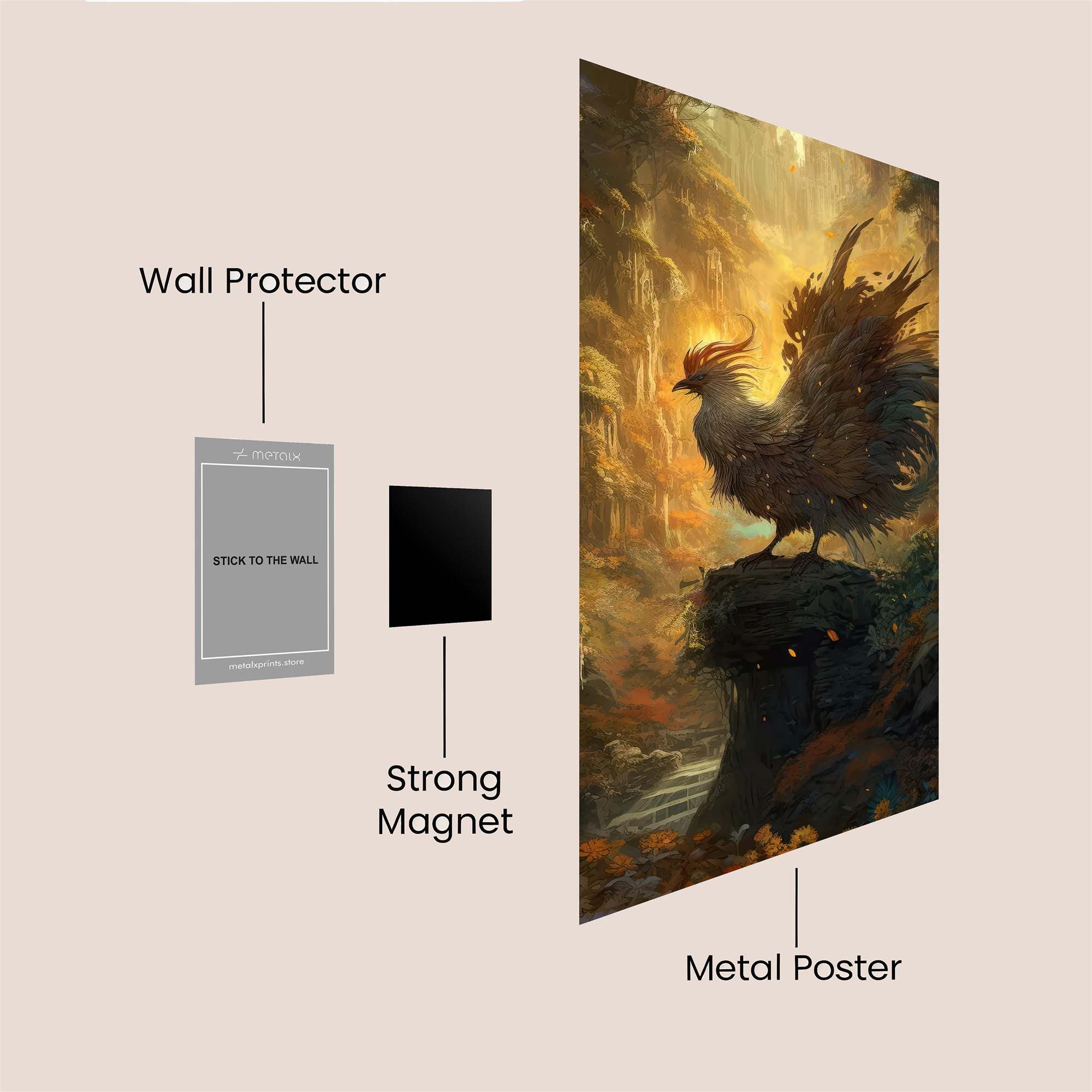 Phoenix Radiant Safe Wall Magnetic / M