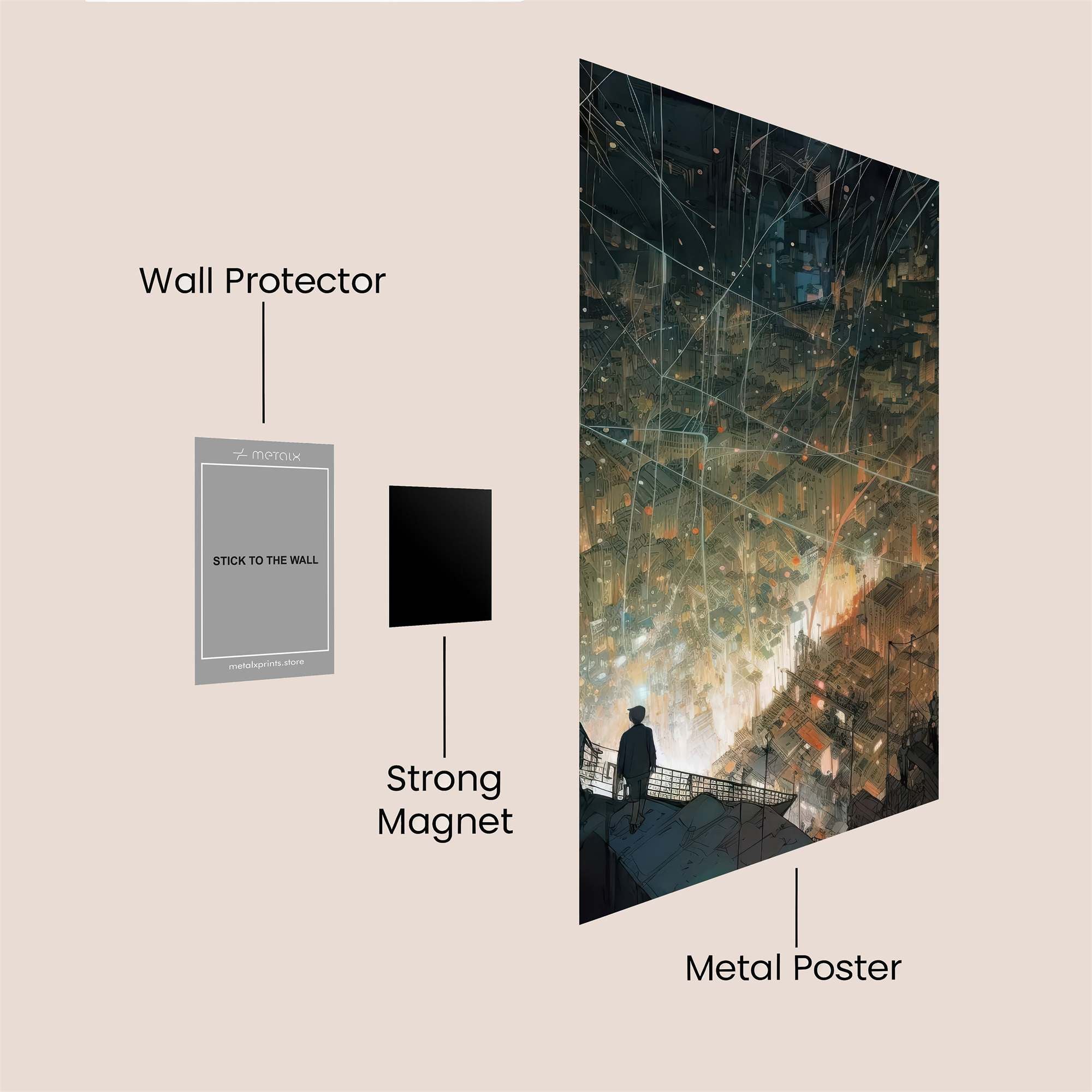 City Awakening Safe Wall Magnetic / M