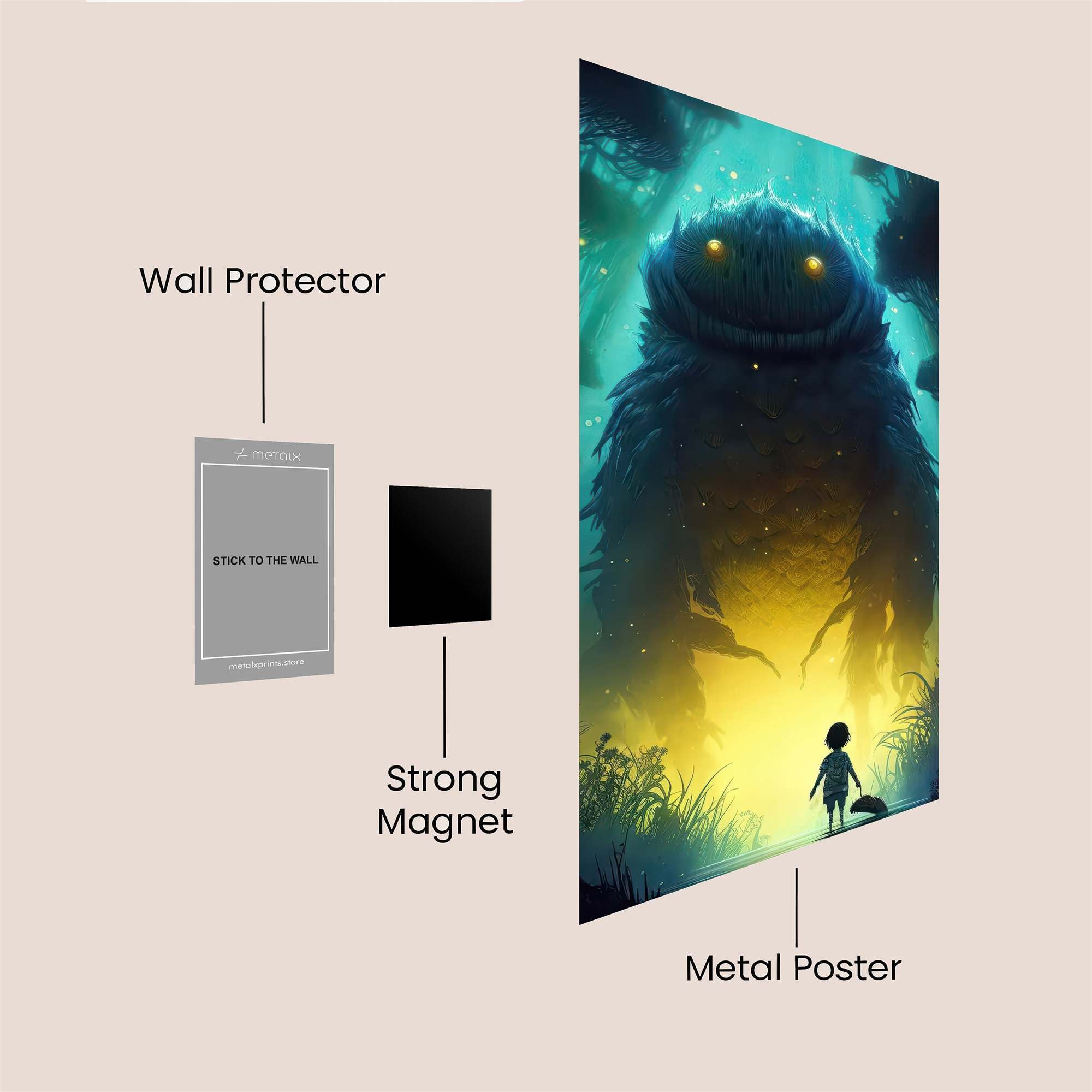 Monster Enchanting Safe Wall Magnetic / M