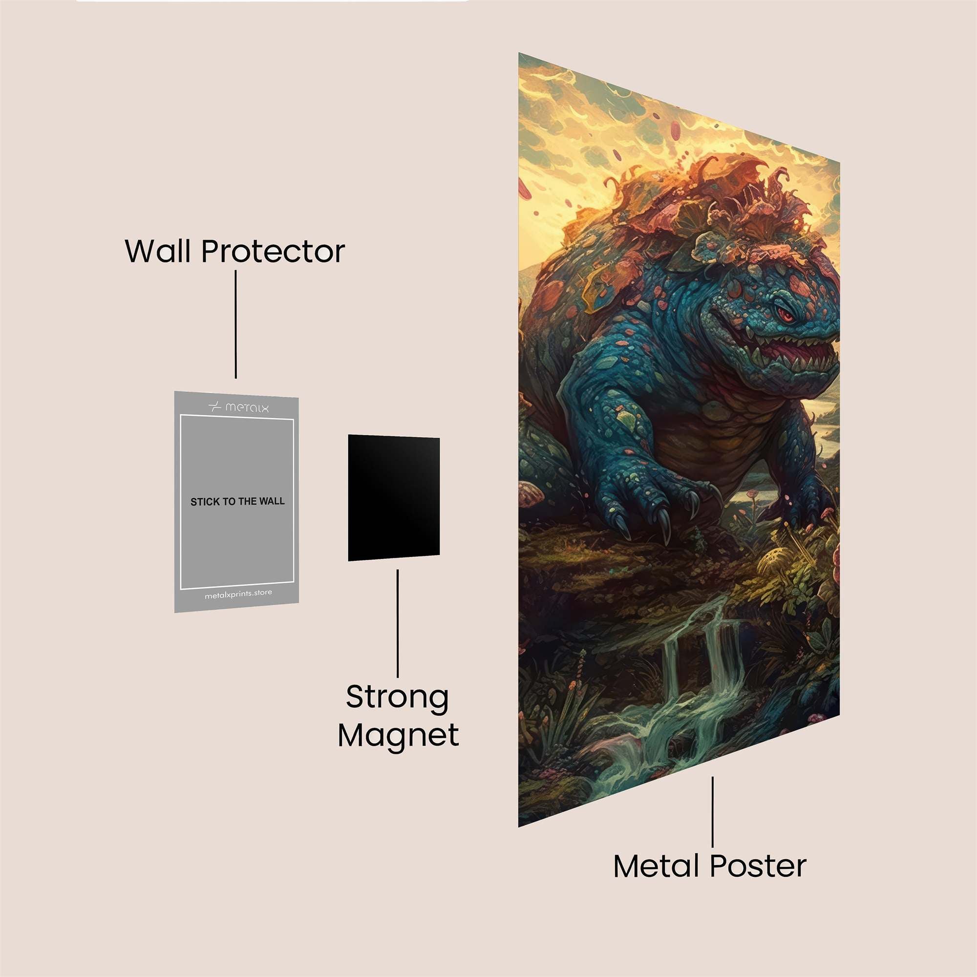 Toad Monarch Safe Wall Magnetic / M