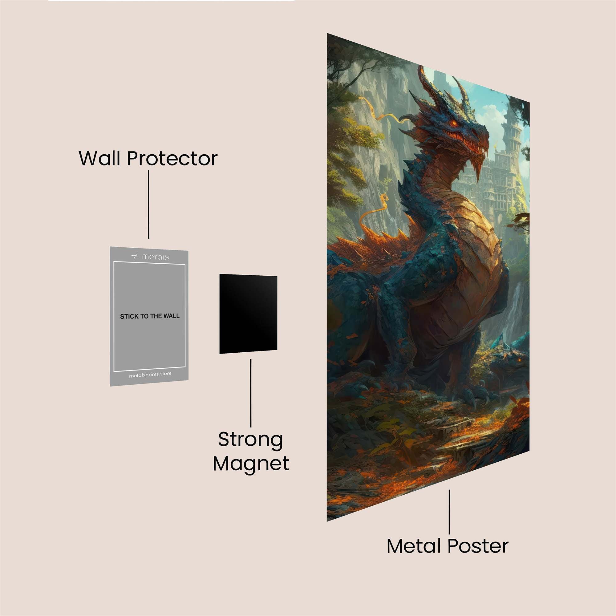 Dragon Serenity Safe Wall Magnetic / M