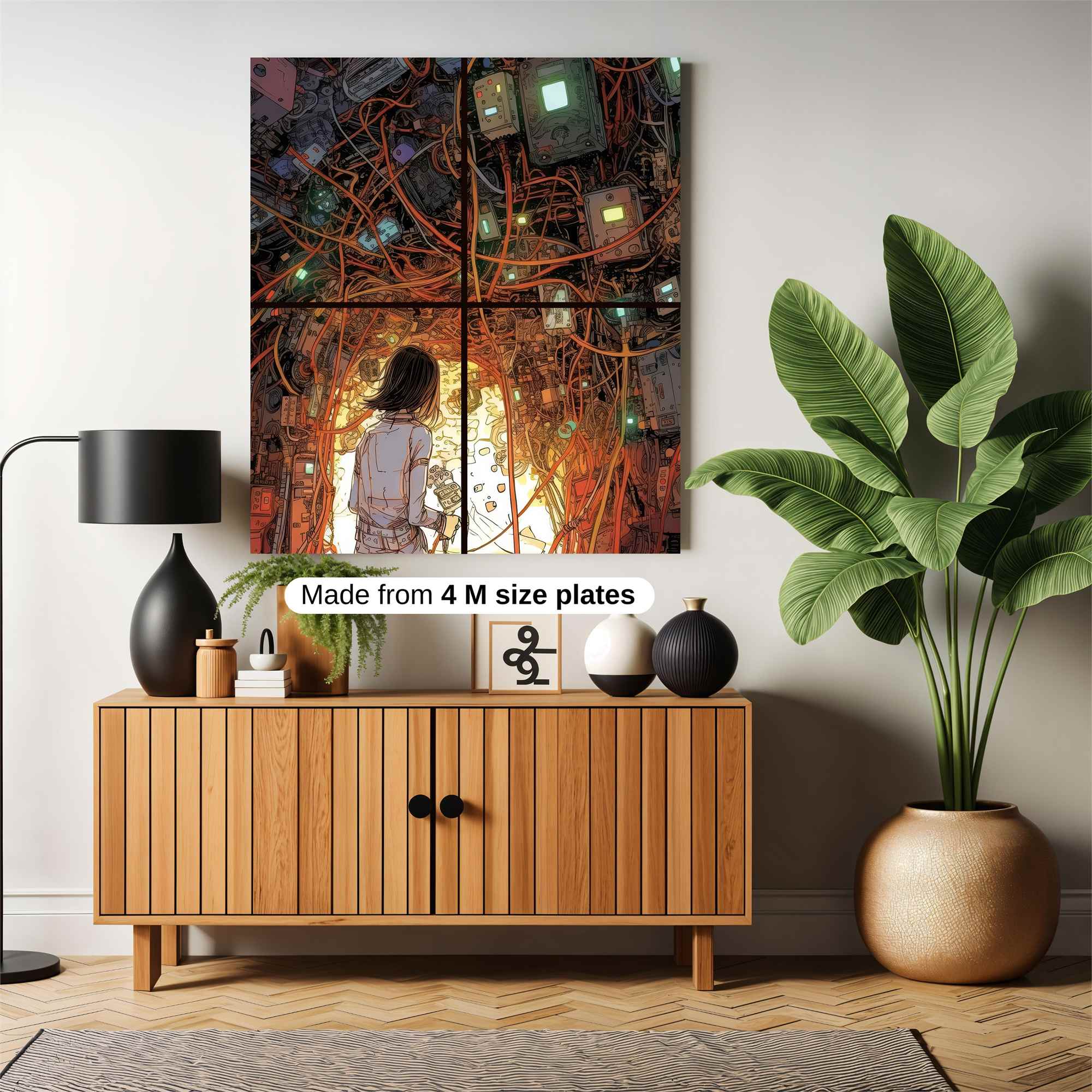 Cyber Labyrinth Safe Wall Magnetic / M