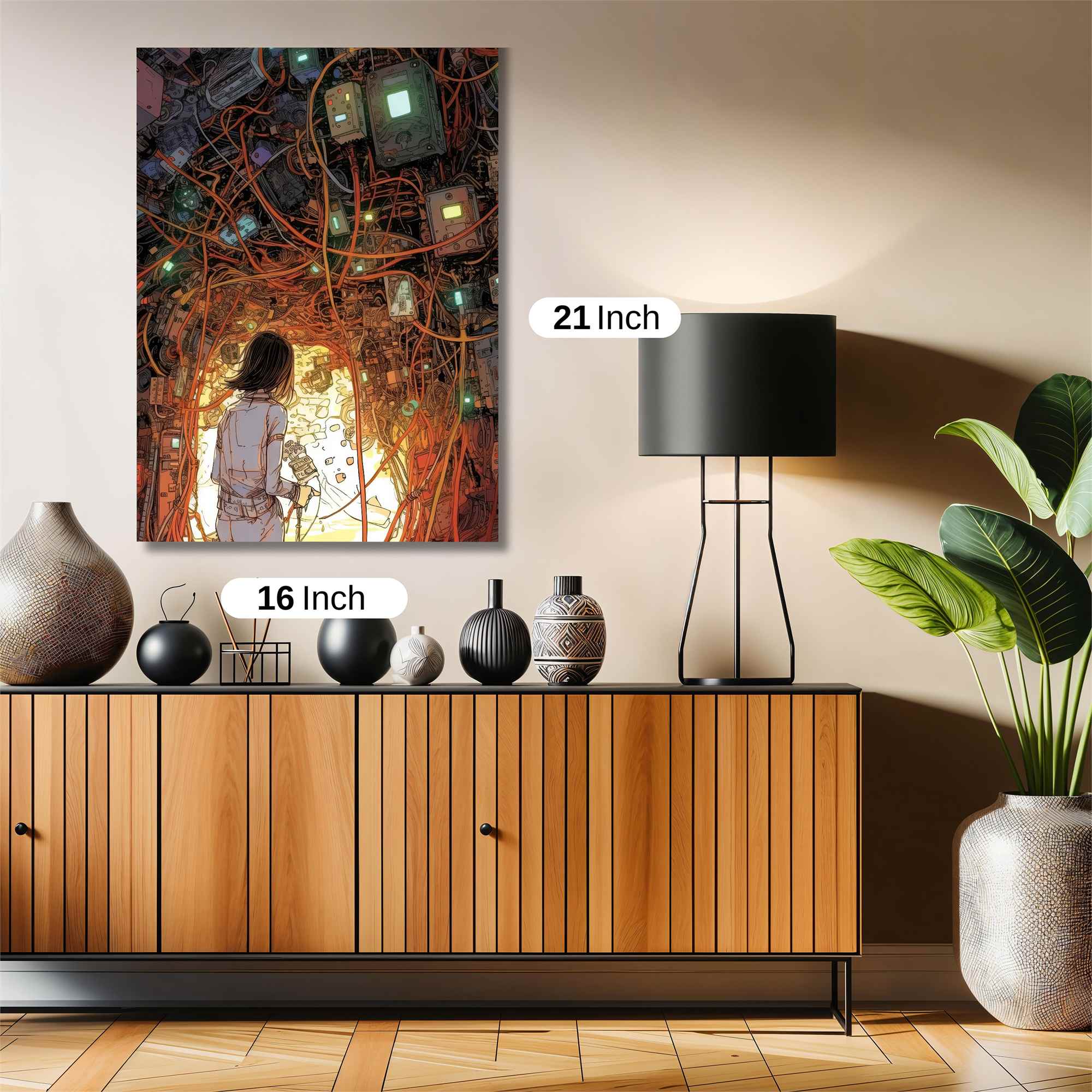 Cyber Labyrinth Safe Wall Magnetic / M