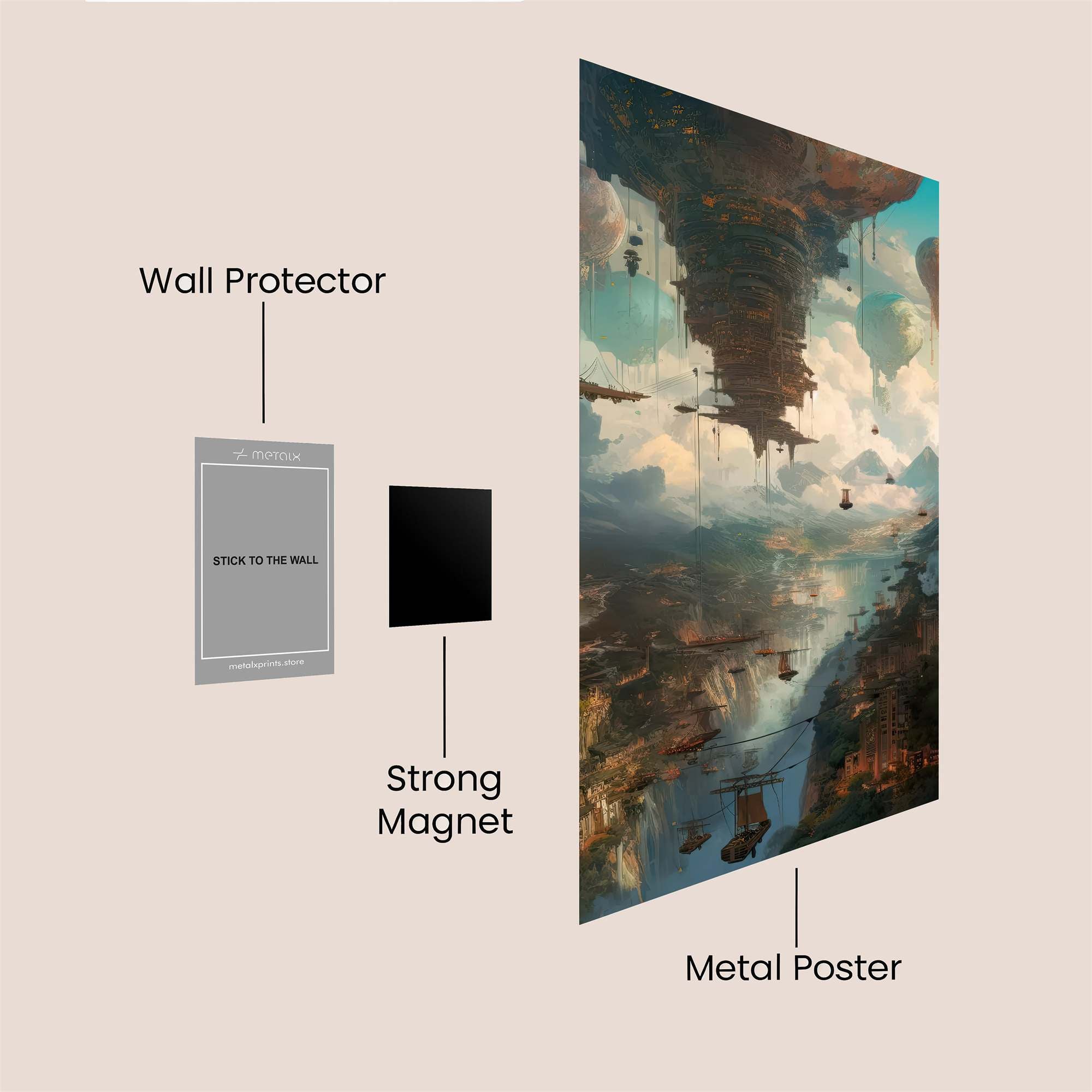 Skyward Dream Safe Wall Magnetic / M