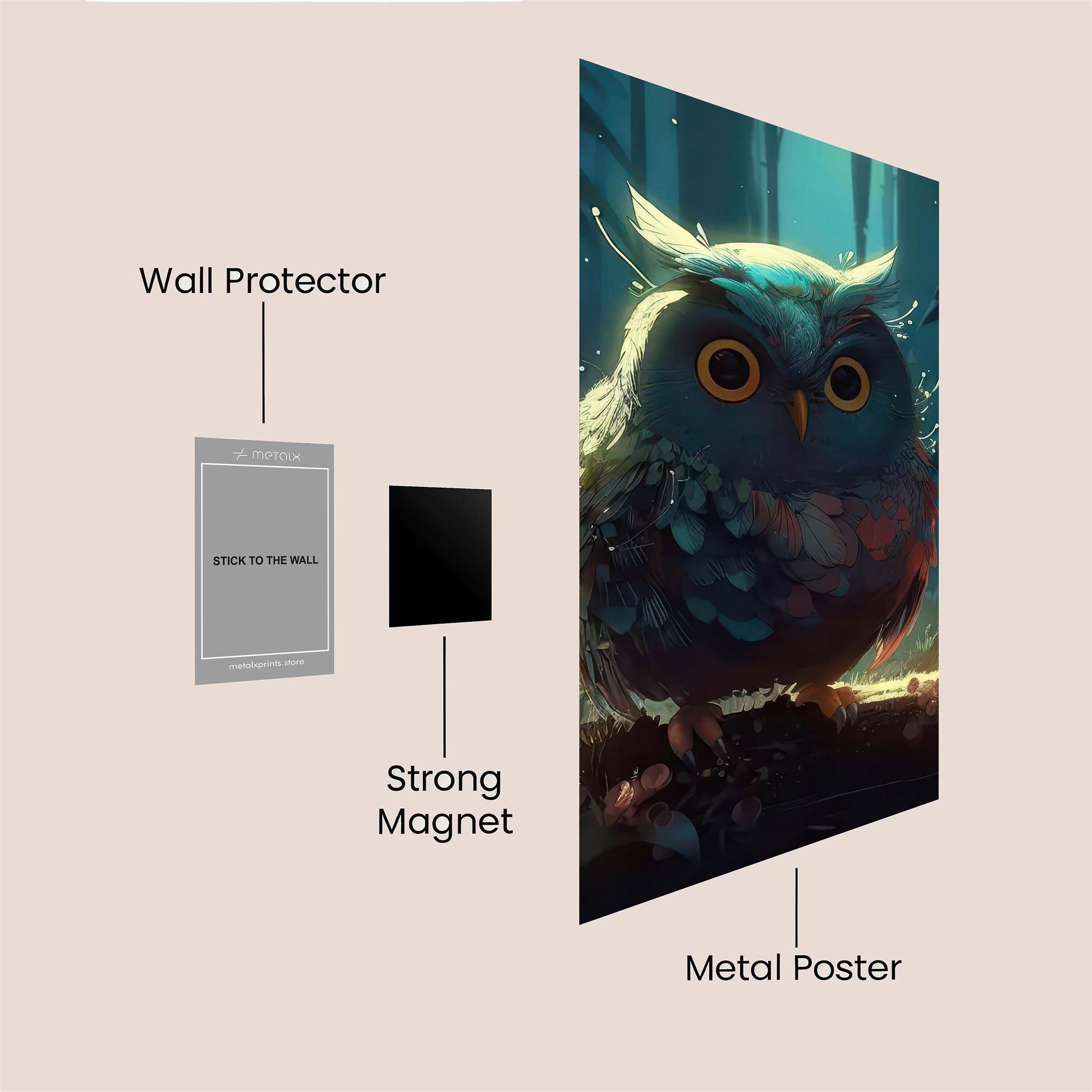 Cottage Serenity Safe Wall Magnetic / M