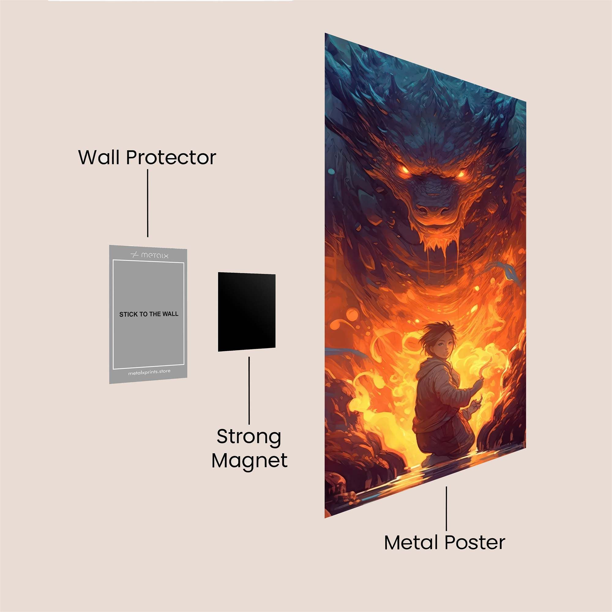 Dragon Valor Safe Wall Magnetic / M