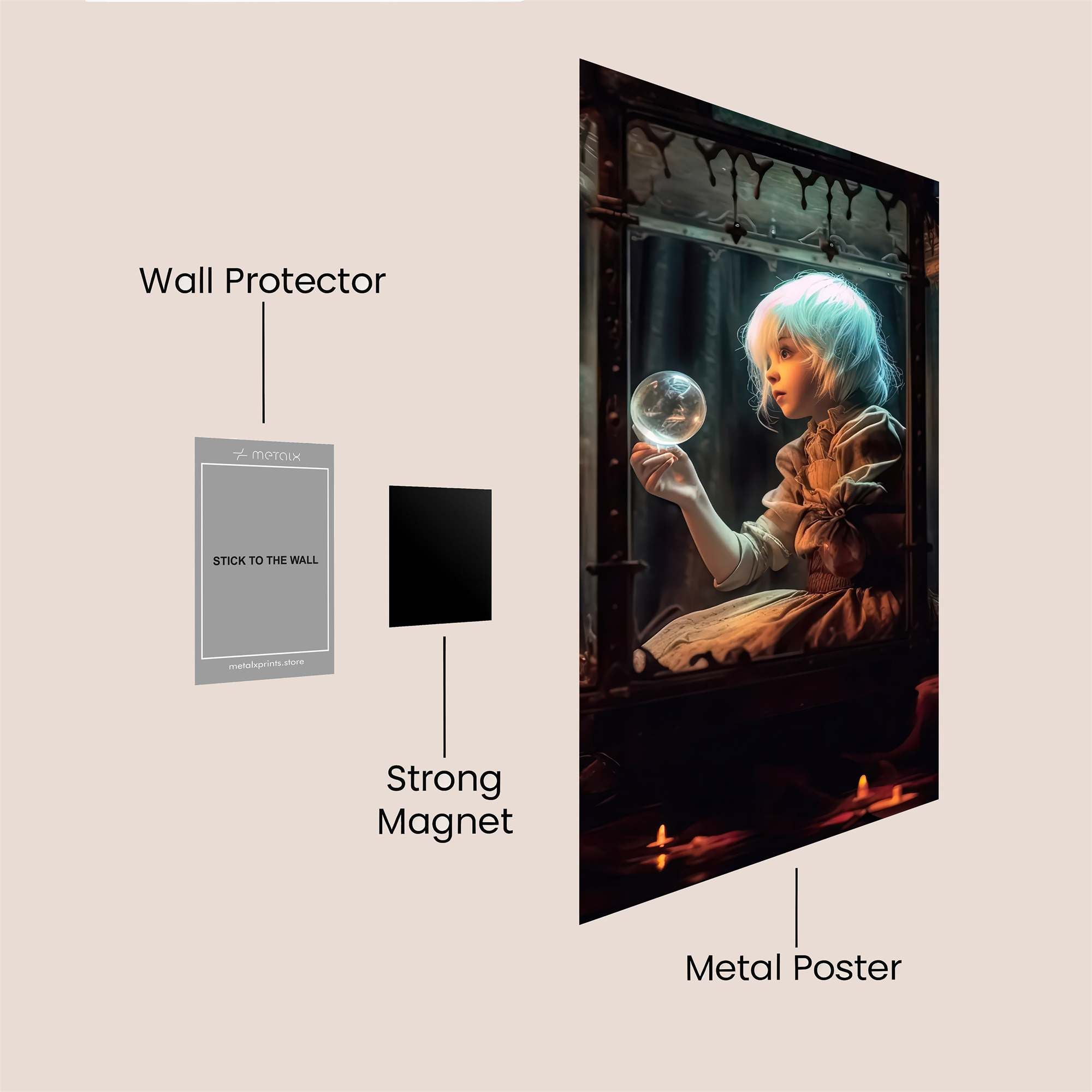 Crystal Enigma Safe Wall Magnetic / M